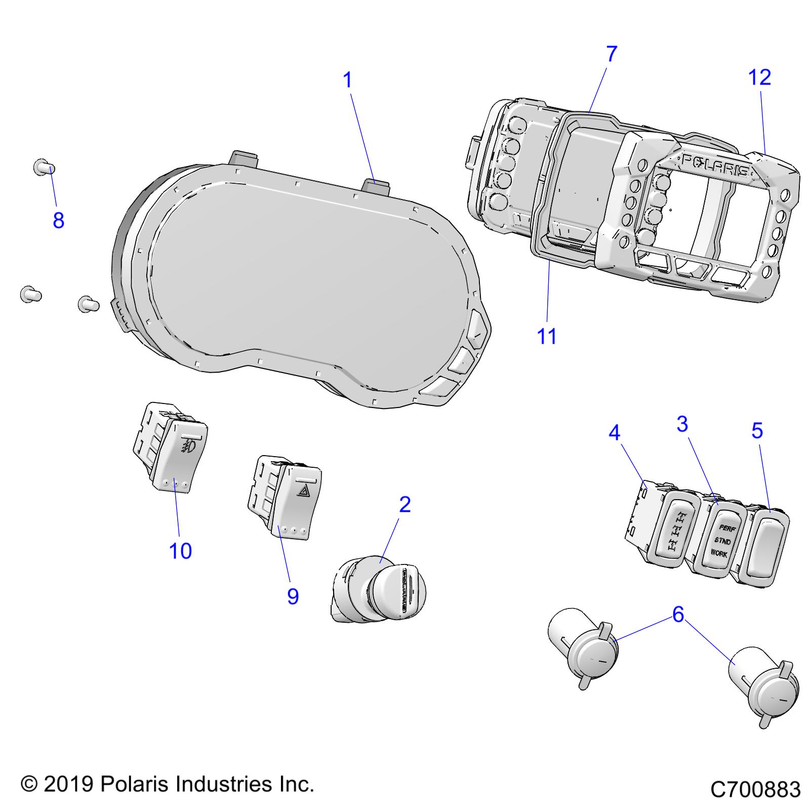 ELECTRICAL, DASH INSTUMENTS - R20RRE99F1/F9/FK/S99C1/C9/CK/S99F1/F9/FK/P99CF/FF  (C700883)