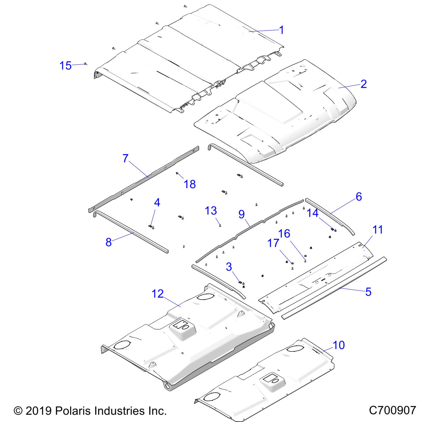 ACCESSORY, ROOF - R20RSK99AA/AX/A9/AP/BA/BX/B9/BP (C700907)