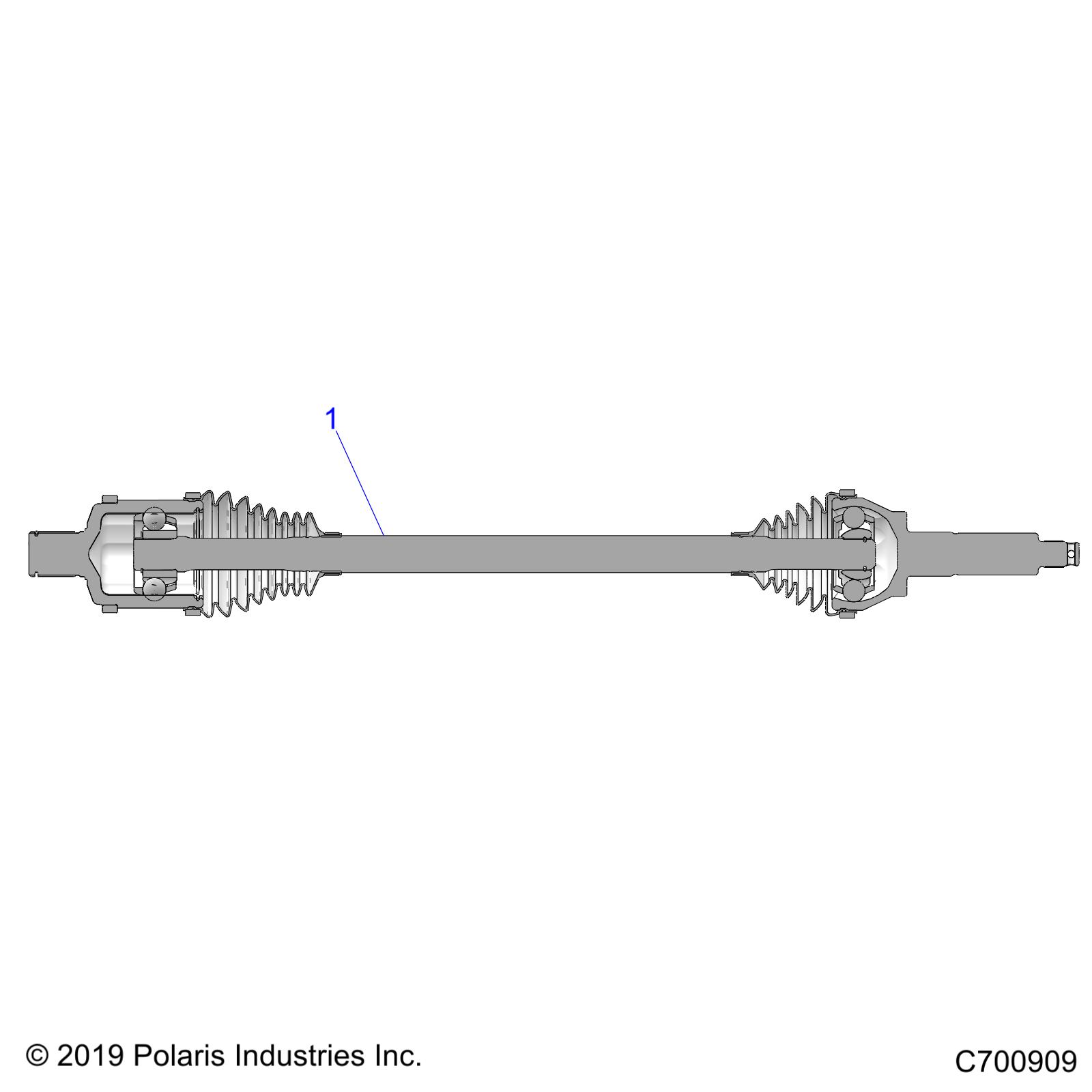 DRIVE TRAIN, REAR HALF SHAFT - R21RRP99CW (C700909)