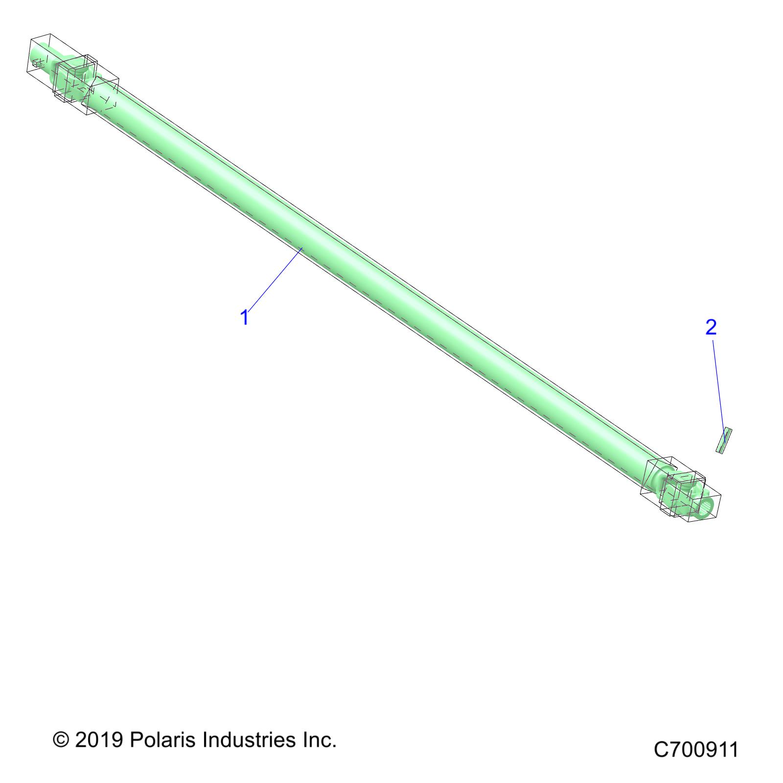 DRIVE TRAIN, FRONT PROP SHAFT - R20TAA99A1/A7/B1/B7/E99A1/A7/A9/AM/AS/AZ/B1/B7/B9/BM/BS/BZ (C700911)