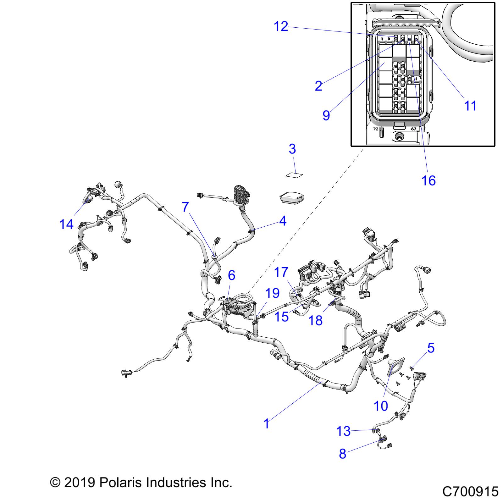 ELECTRICAL, WIRE HARNESS (FROM 10/10/2019) - R20RRK99A9/AA/AF/AP/AX/B9/BA/BF/BP/BX (C700915)