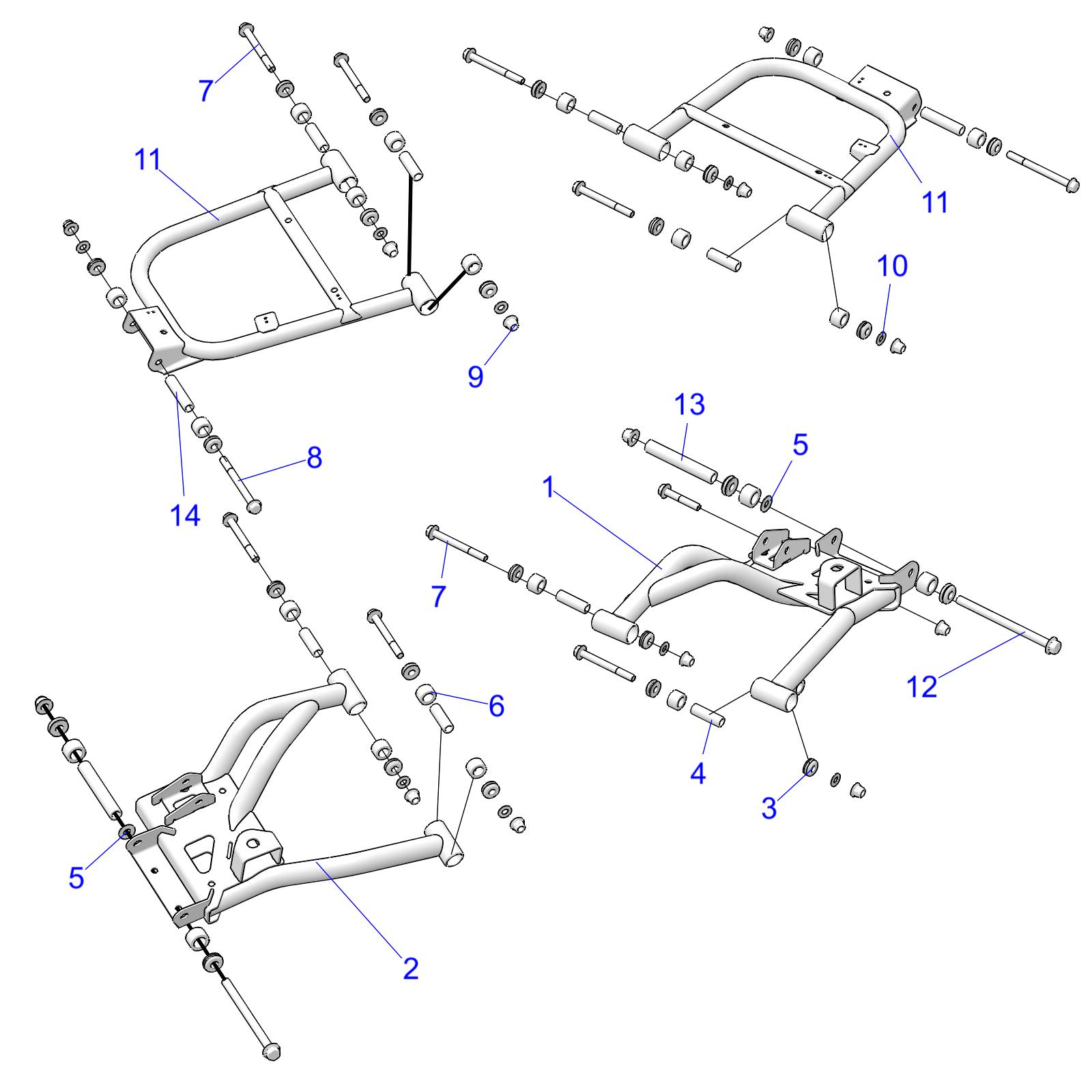 SUSPENSION, REAR CONTROL ARMS - R20RSB99A/B (C700917)