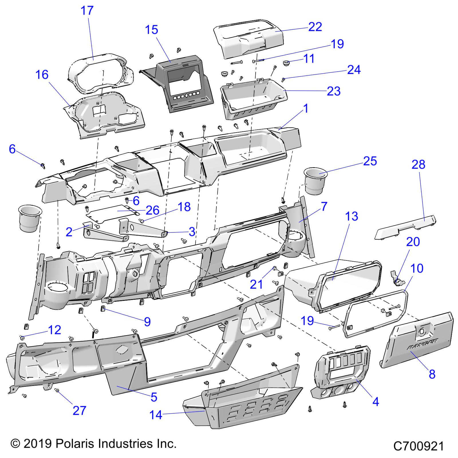 BODY, DASH - R20RSY99A9/AA/AP/AX/B9/BA/BP/BX (C700921)