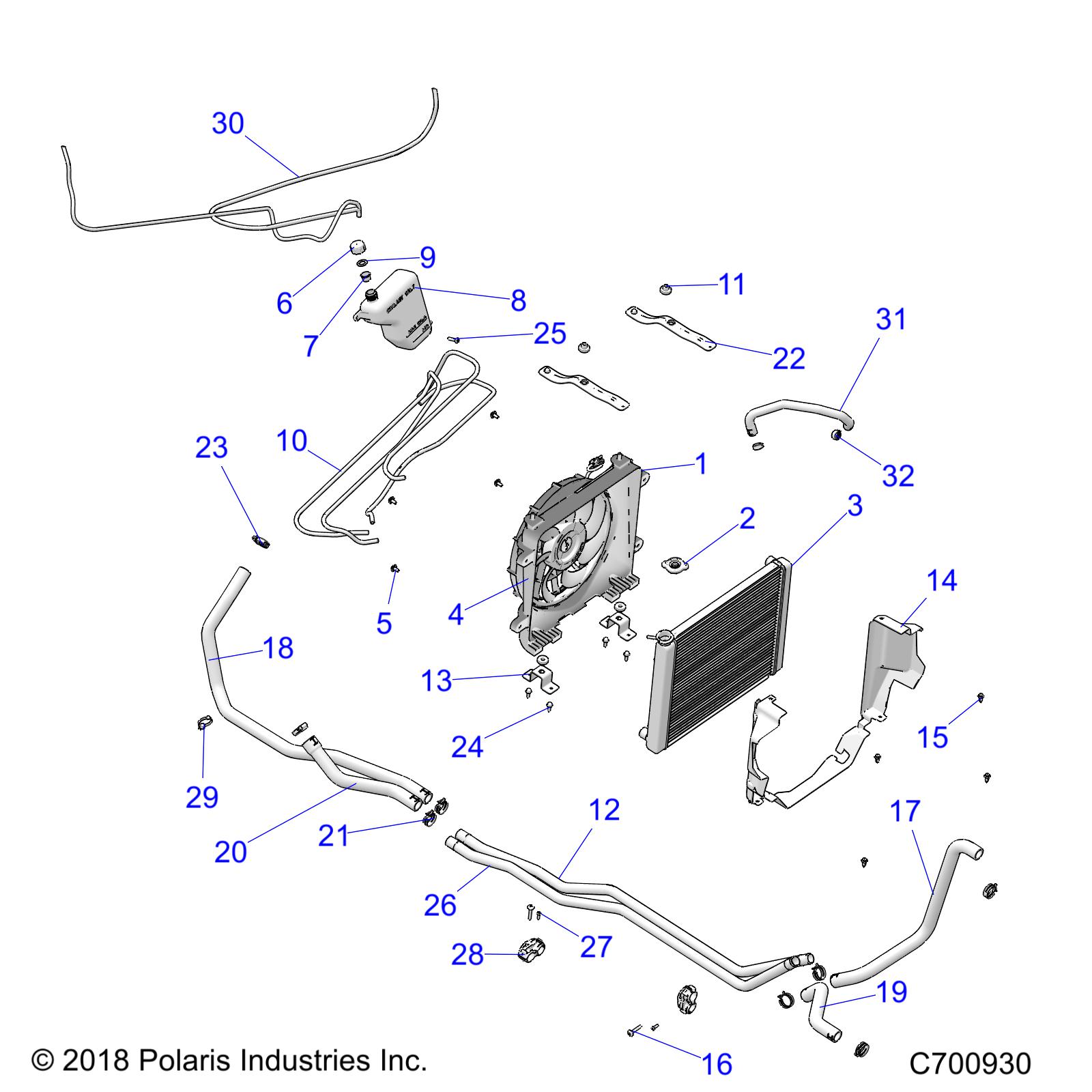 OPT, DASH COOLING ASSEMBLY - R20RRE99A/B (C700930)