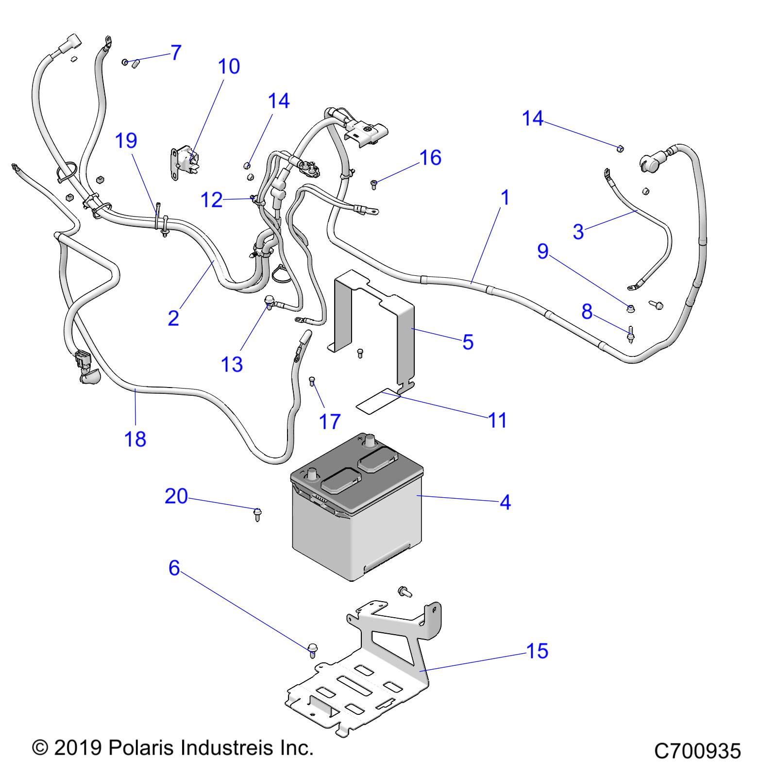 ELECTRICAL, BATTERY - R20RRU99A/B (C700935)