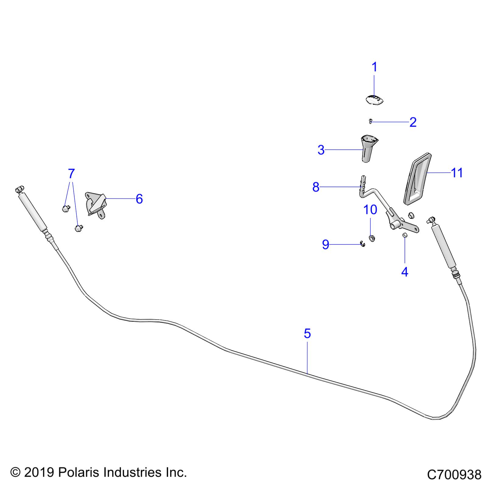 DRIVE TRAIN, GEAR SELECTOR - R21CDA57A1 (C700938)