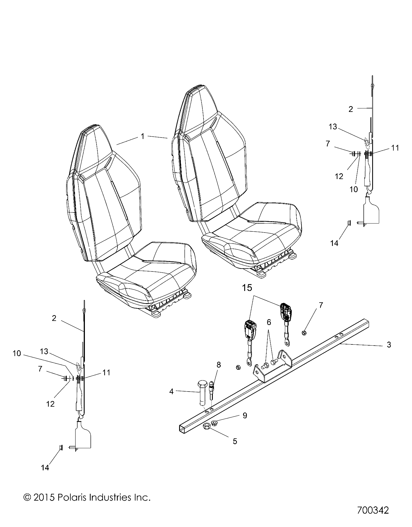 BODY, SEAT MOUNTING and BELTS - Z16VHA57FJ (700342)