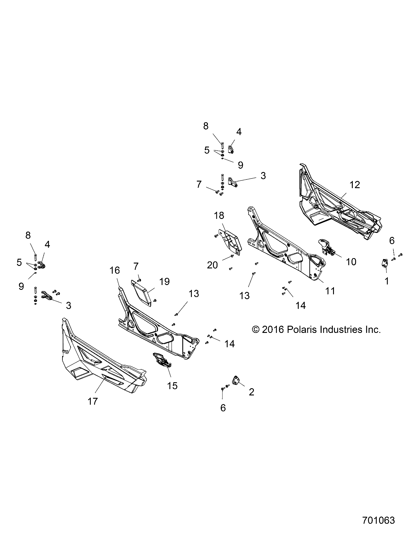 BODY, DOORS - Z19VAA87A2/E87AK/AR/AA (701063)