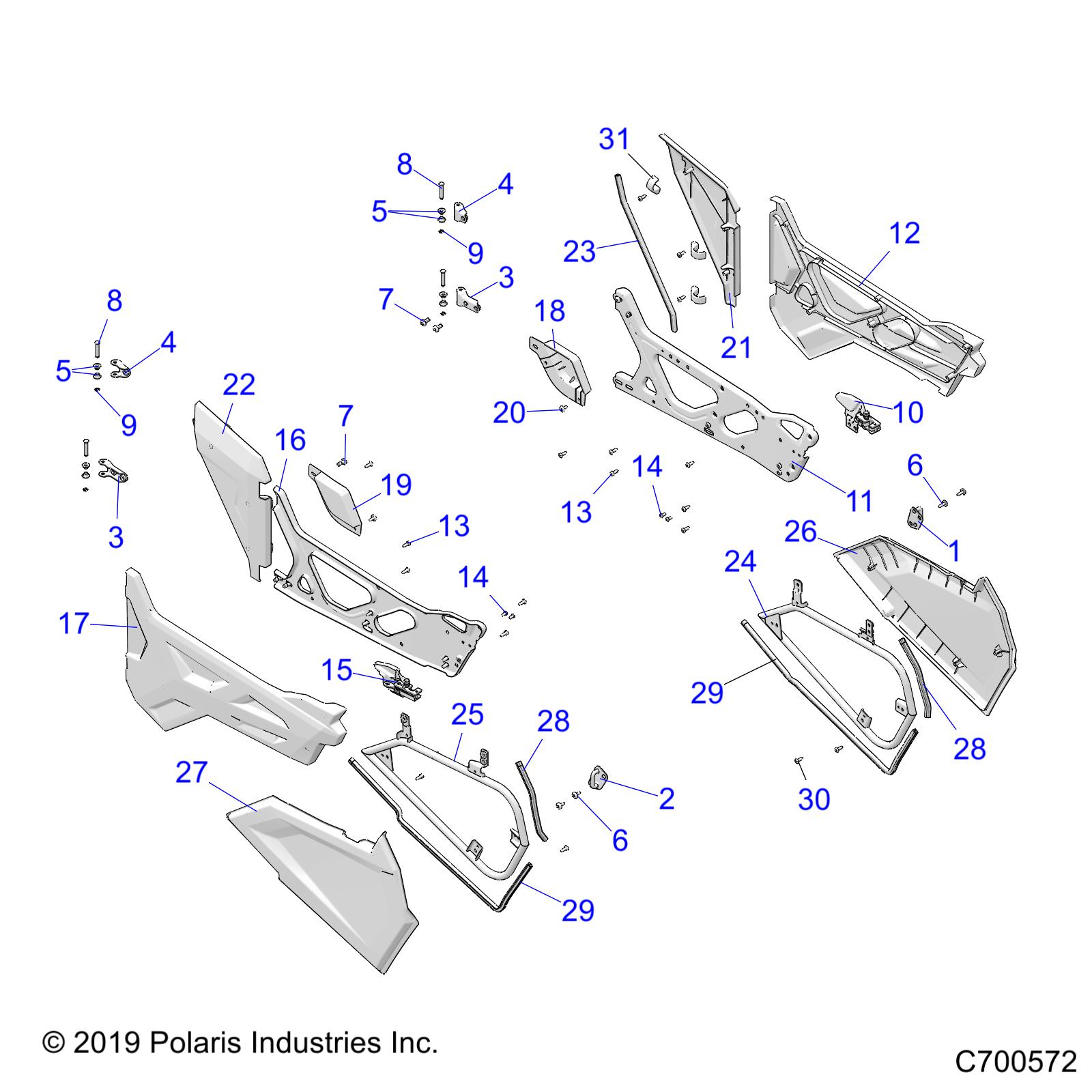 BODY, DOORS - Z20A5K87BG (C700572)