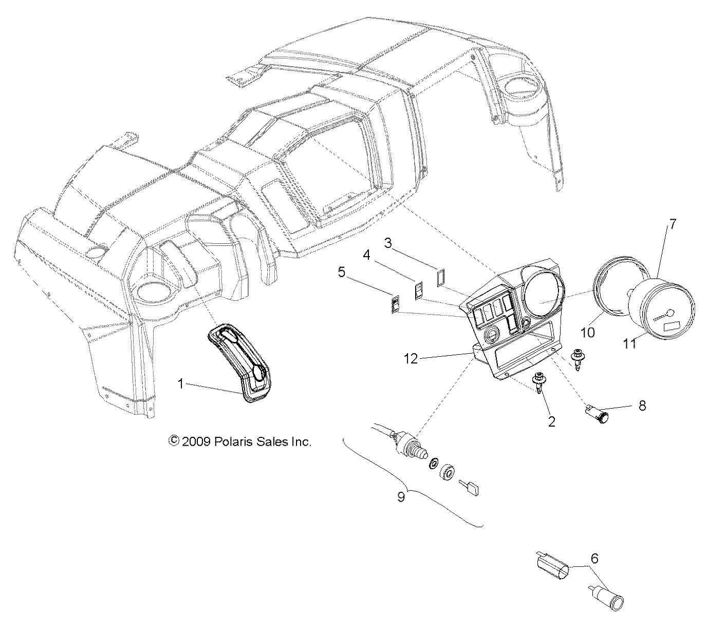 ELECTRICAL, DASH INSTRUMENTS and CONTROLS - R10HR76AG/AR (49RGRDASH106X6)