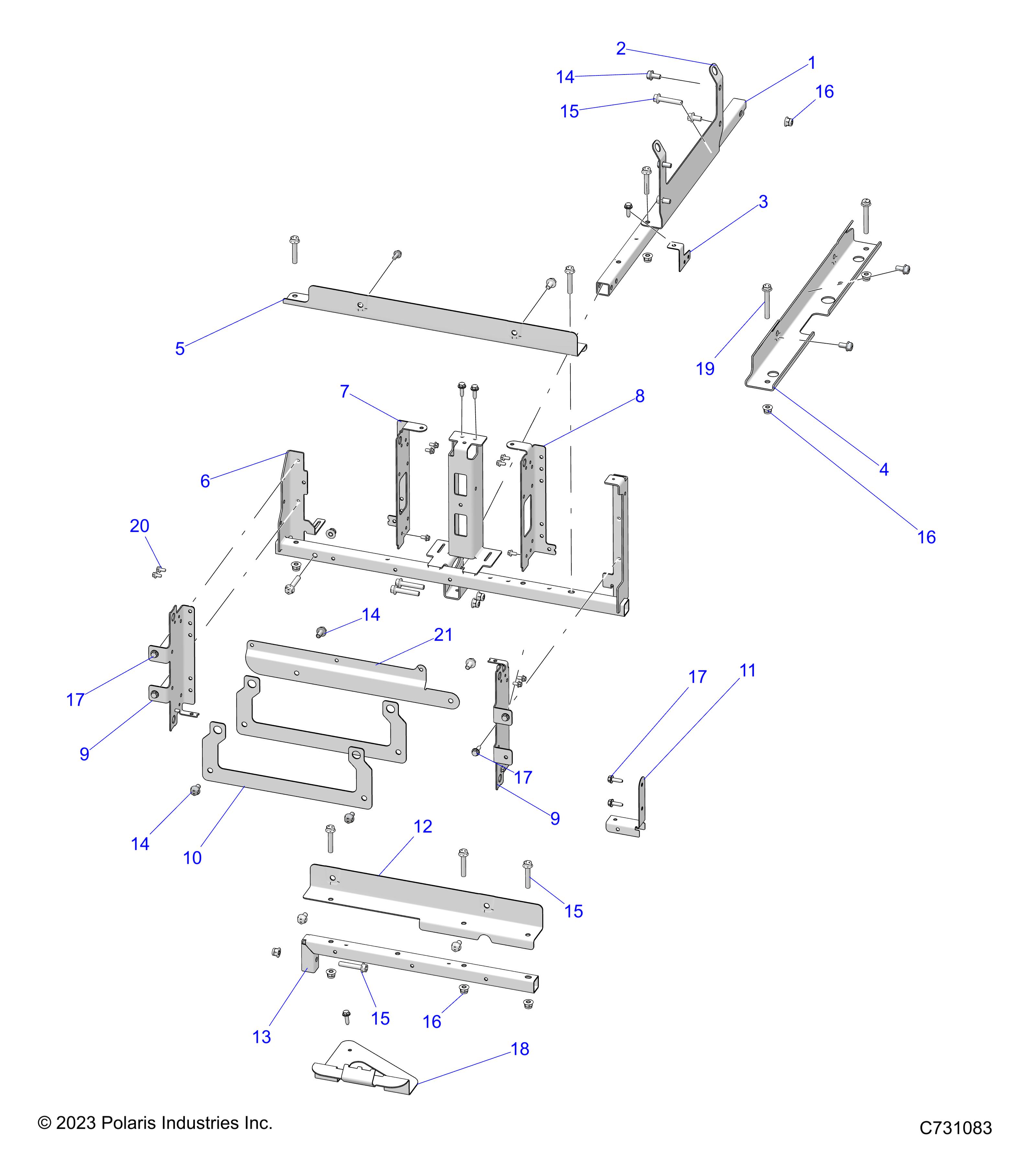 Part Number : 5273868-329 BRKT-HARNESS ROUTING BLK