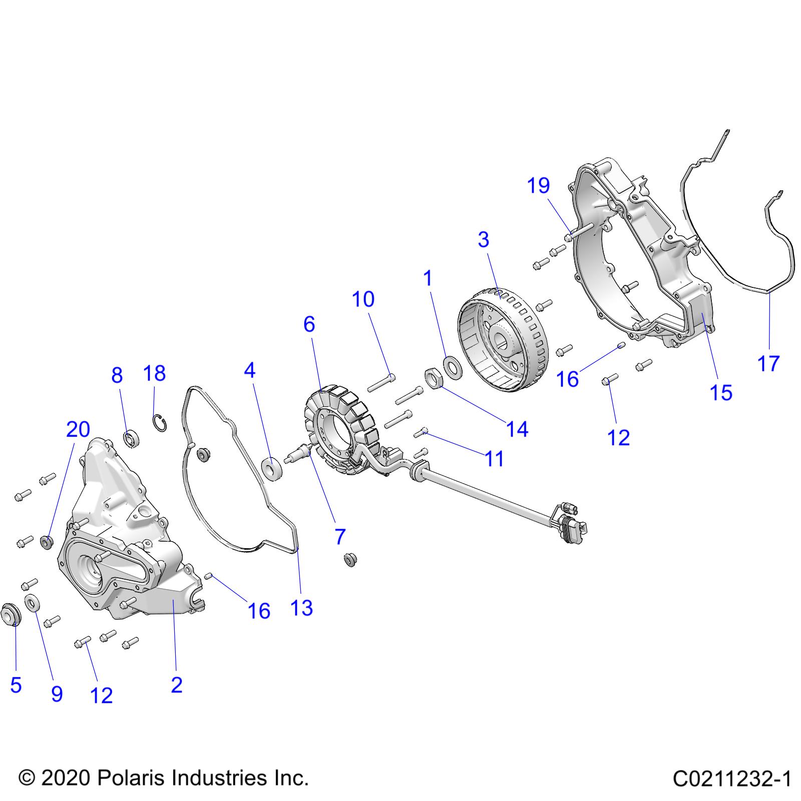 Part Number : 1206159 ASM-STATOR CVR W/WPUMP