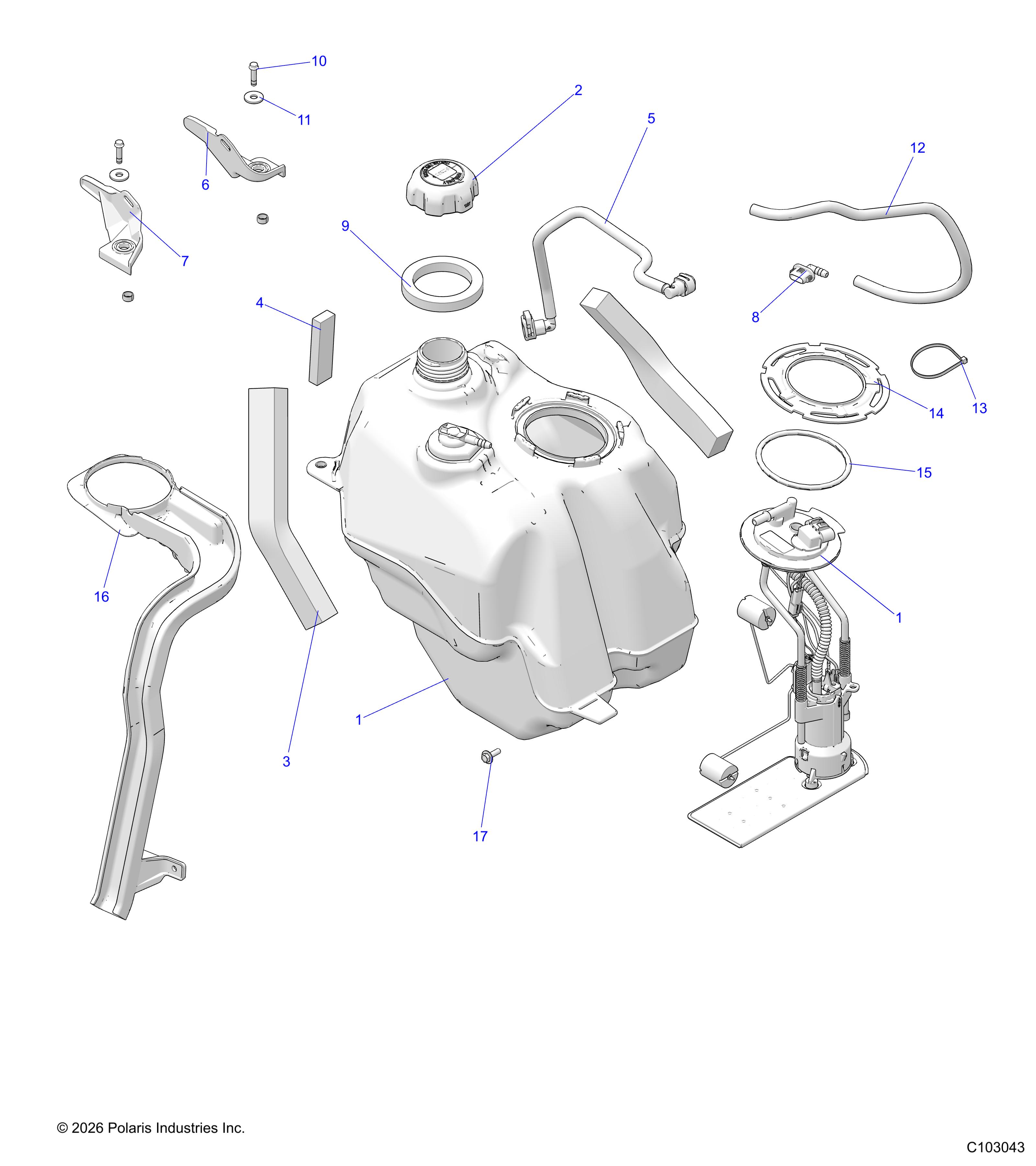 FUEL SYSTEM, FUEL TANK ASM.
