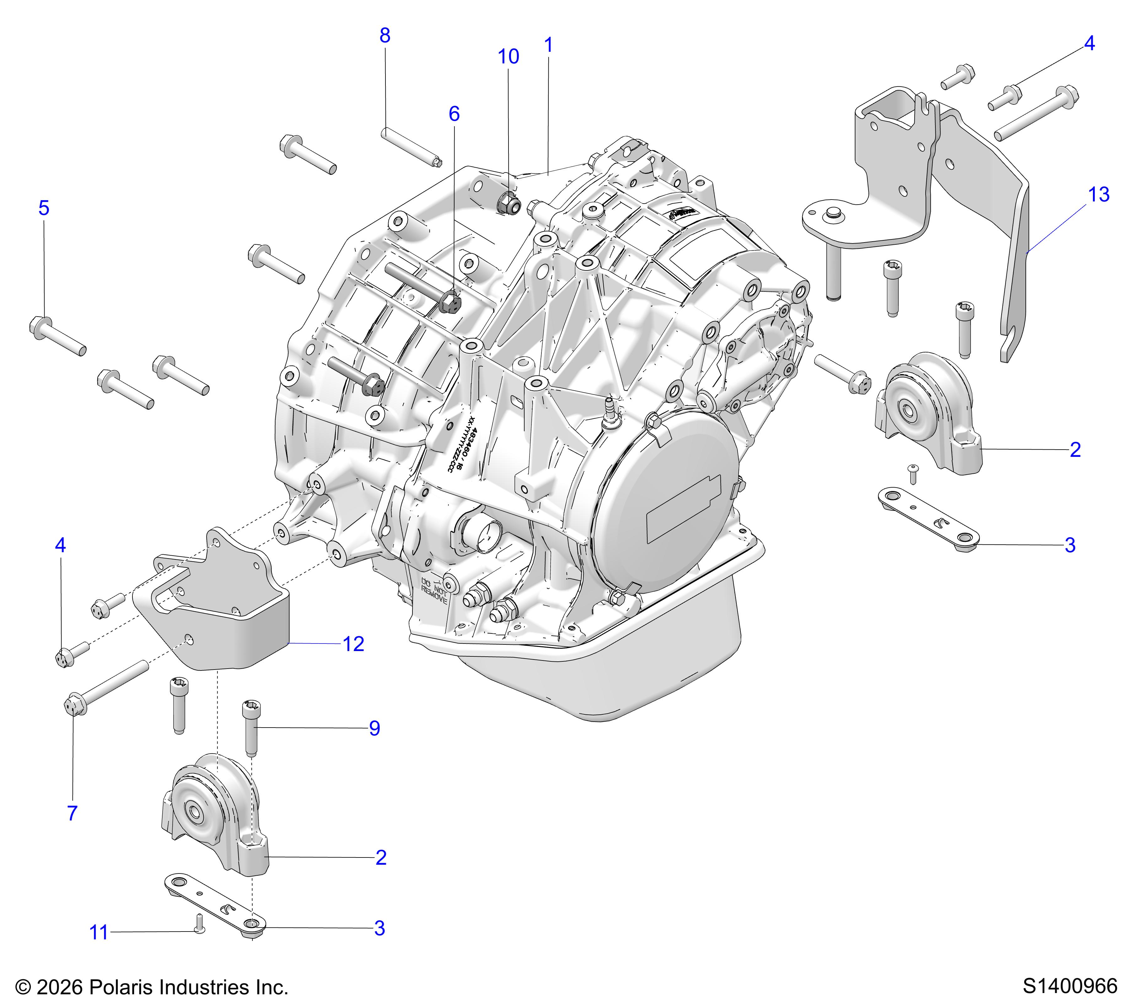 DRIVE TRAIN, TRANSMISSION MOUNTING