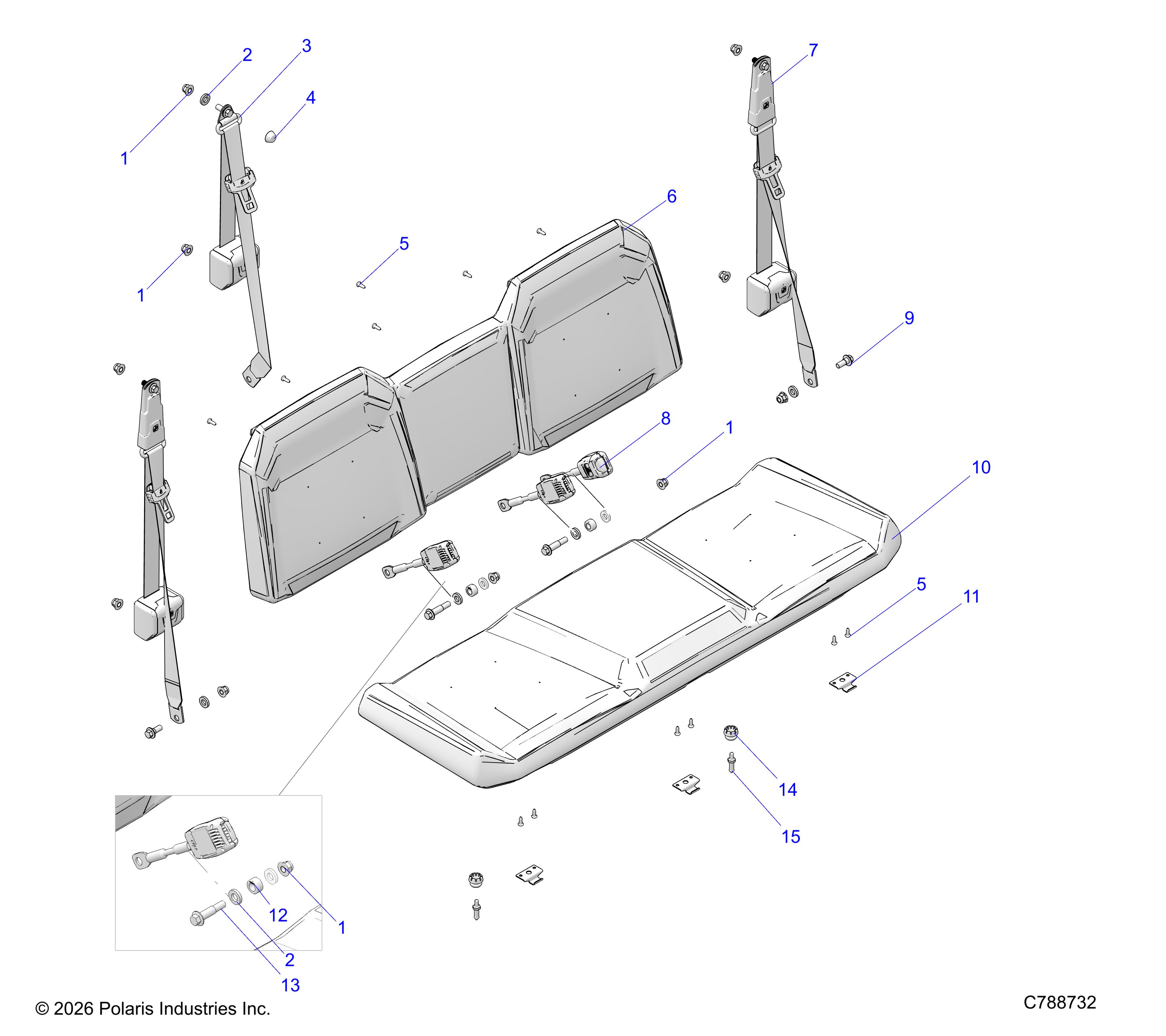BODY, SEATS REAR