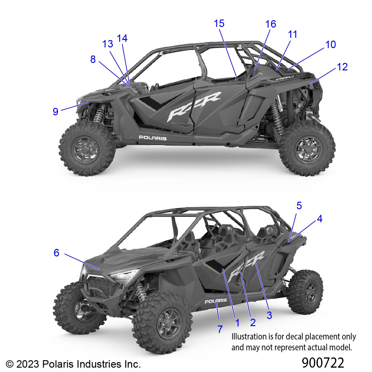 Part Number : 7200565 DECAL-RR.FNDRLWRPROXPLH