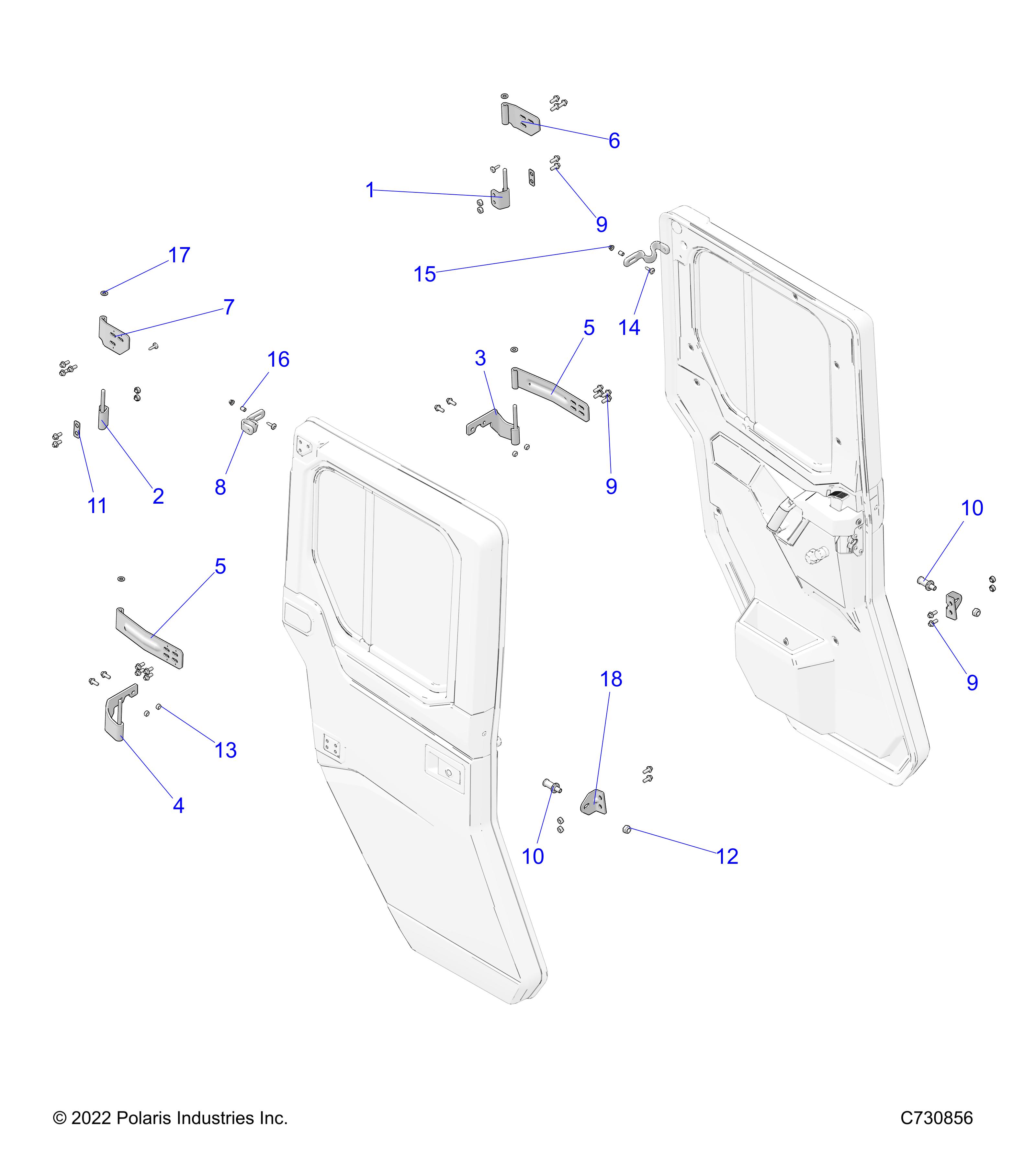 Part Number : 5263959 BRKT-HINGE DOOR LOWER RH