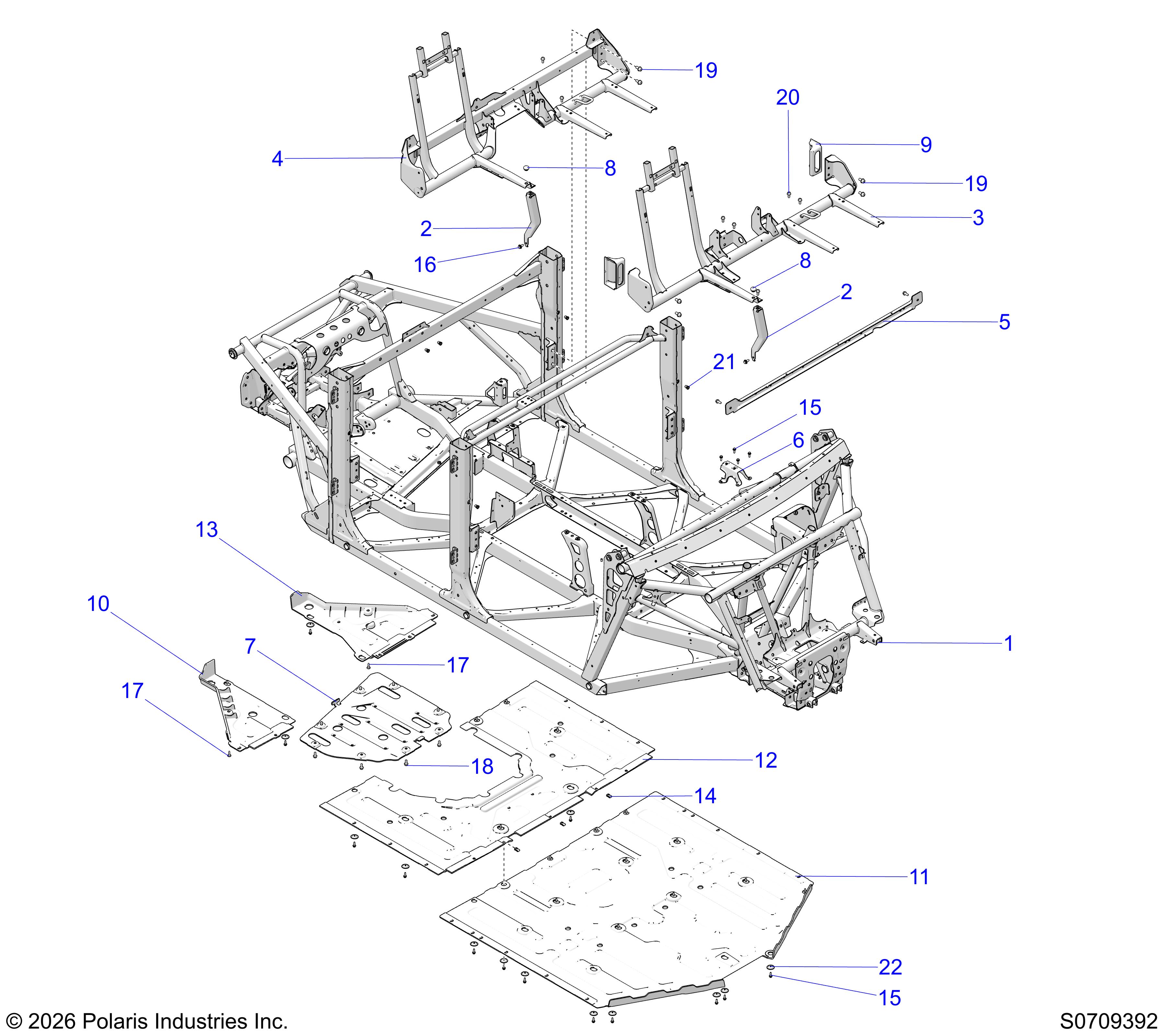 CHASSIS, MAIN FRAME & SKID PLATES