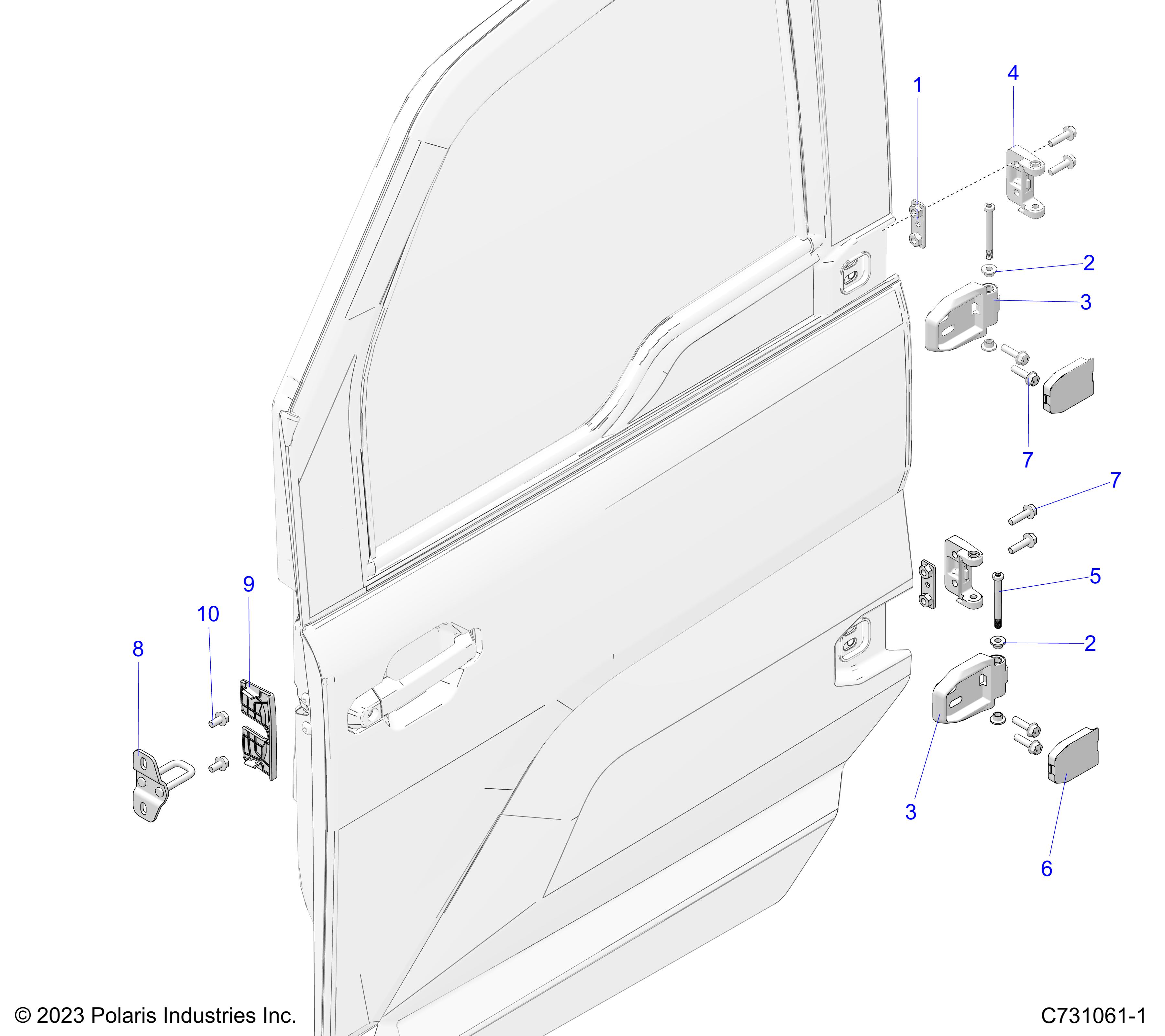 Part Number : 5639568-458 CAST-HINGEDOORBLK