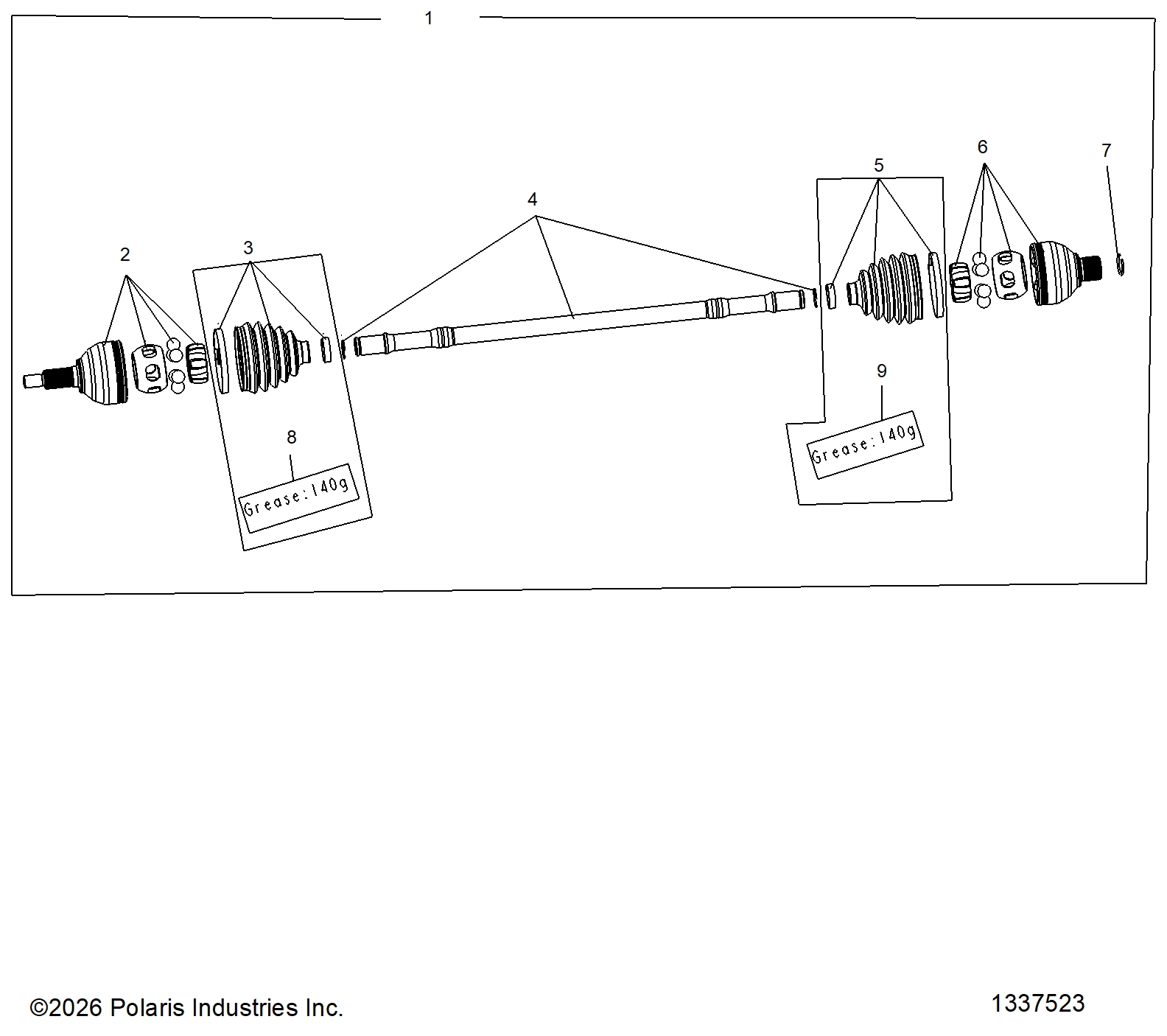DRIVE TRAIN, HALF SHAFT, REAR