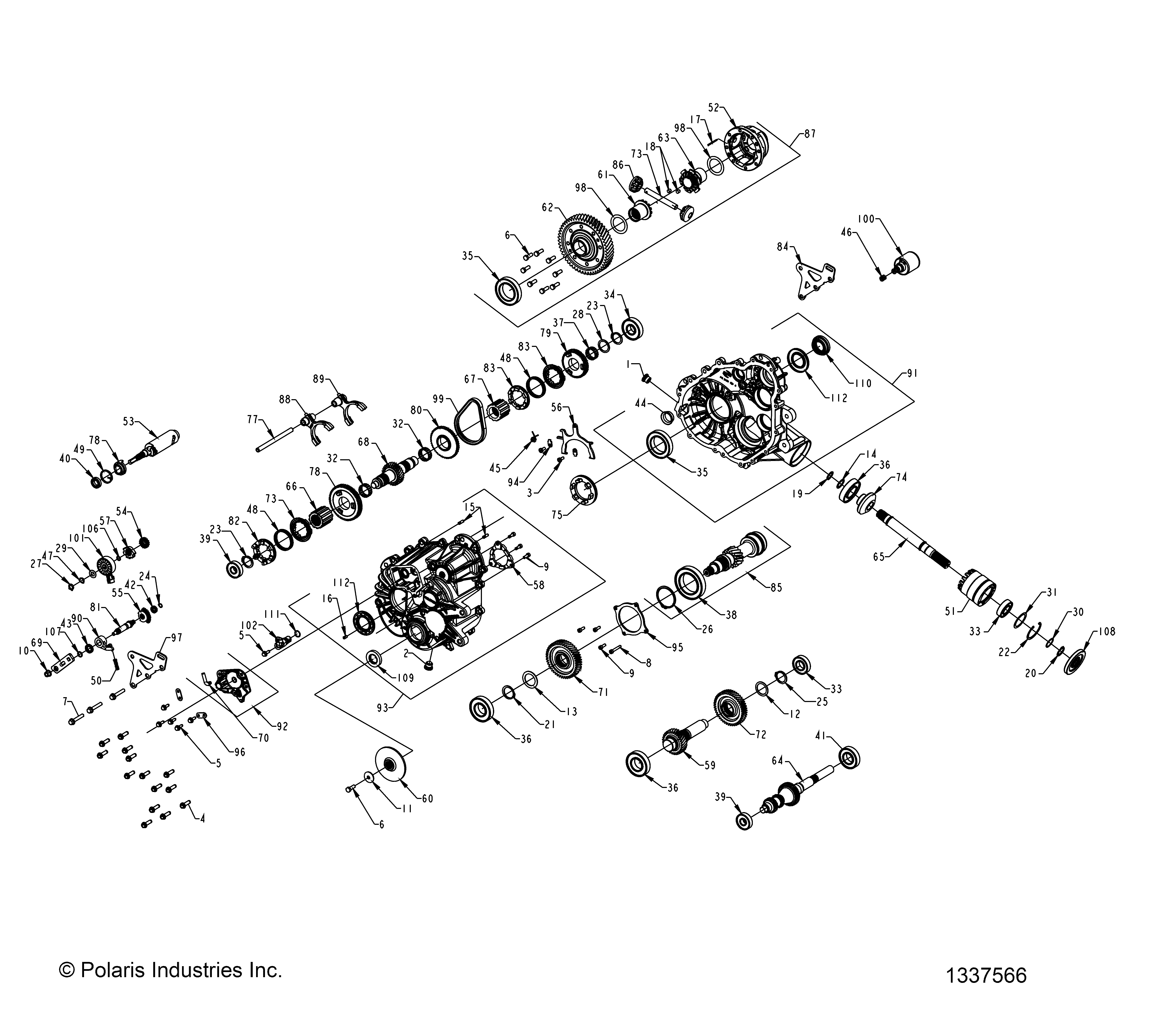 DRIVE TRAIN, MAIN GEARCASE INTERNALS