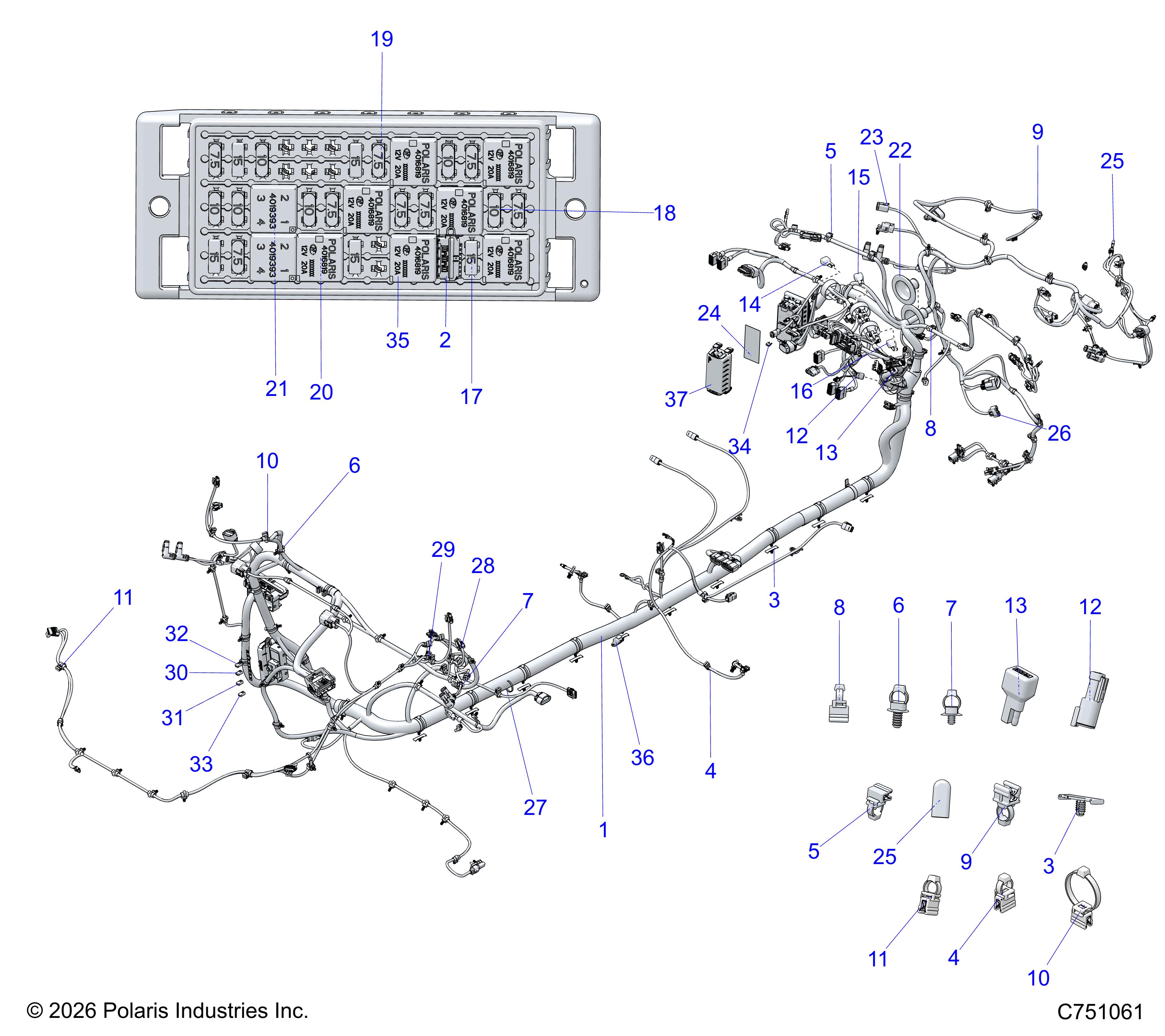 ELECTRICAL, WIRE HARNESS, CHASSIS