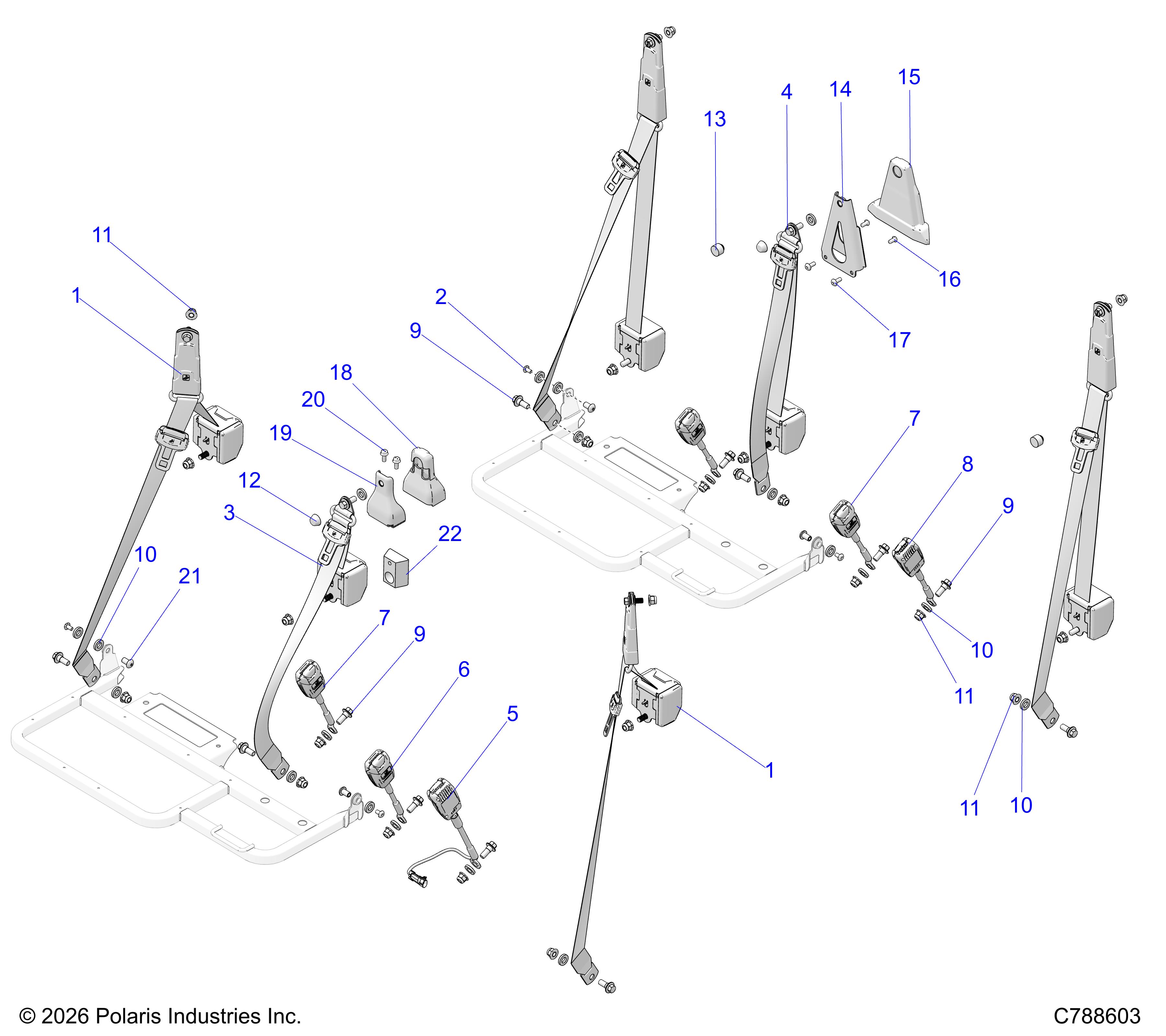 BODY, SEAT BELT ASSEMBLY