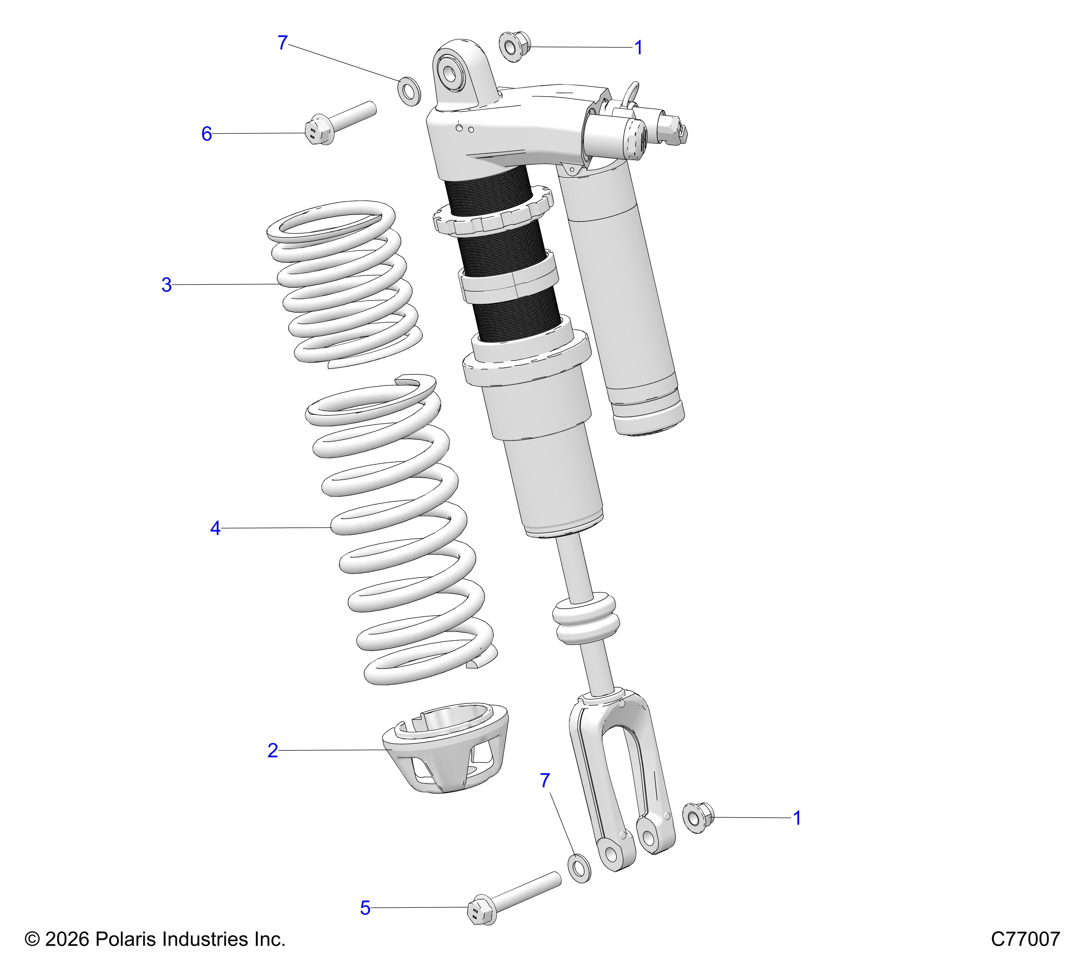 SUSPENSION, FRONT SHOCK