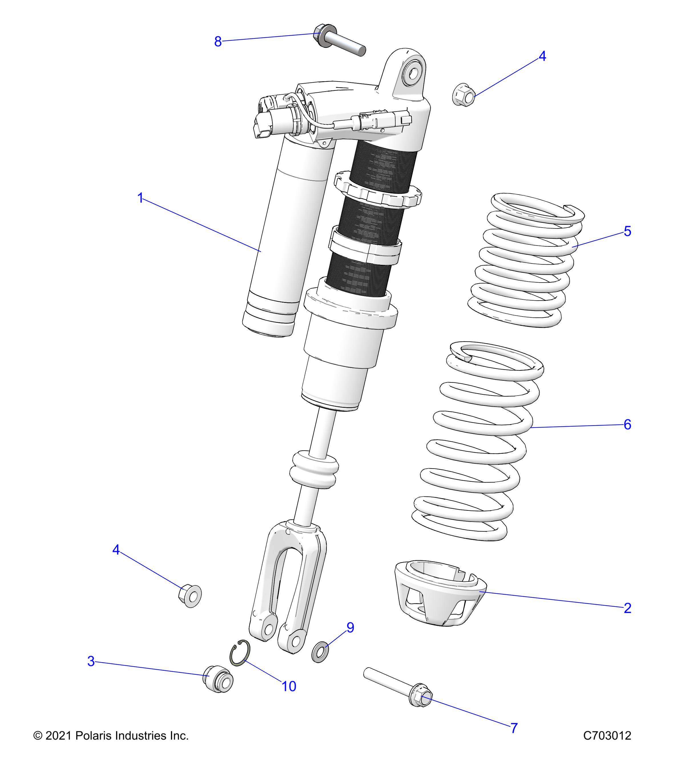 Part Number : 7045617-647 SPR-FRONTMAINORANGEBURST