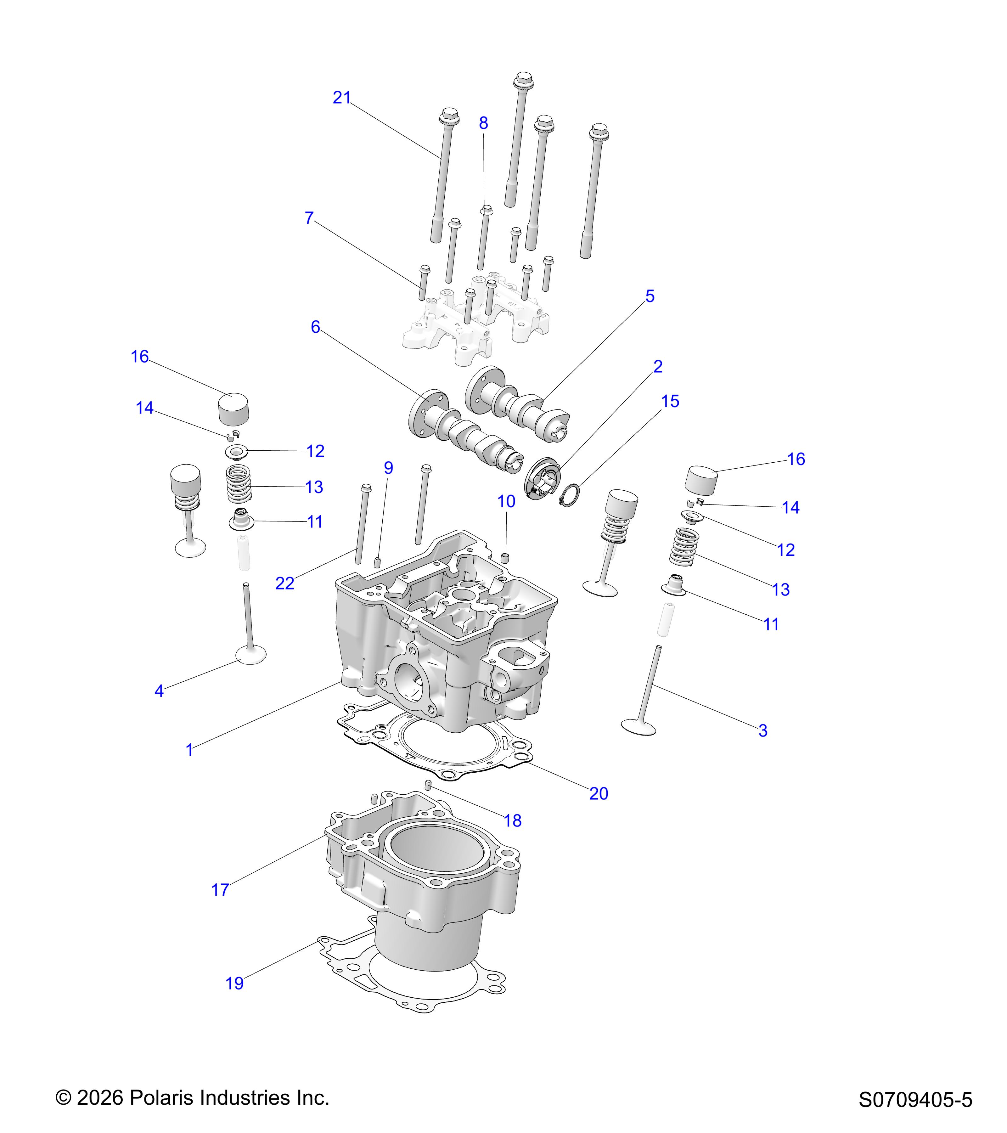 ENGINE, CYLINDER HEAD, CAMS & VALVES