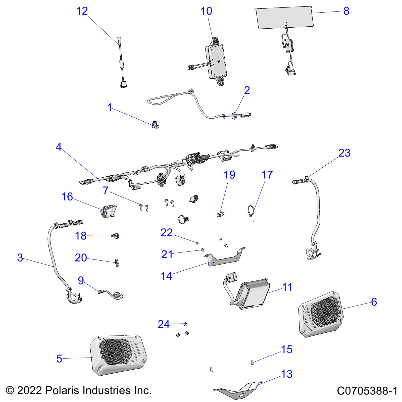 Foto diagrama Polaris que contem a peça 4081064
