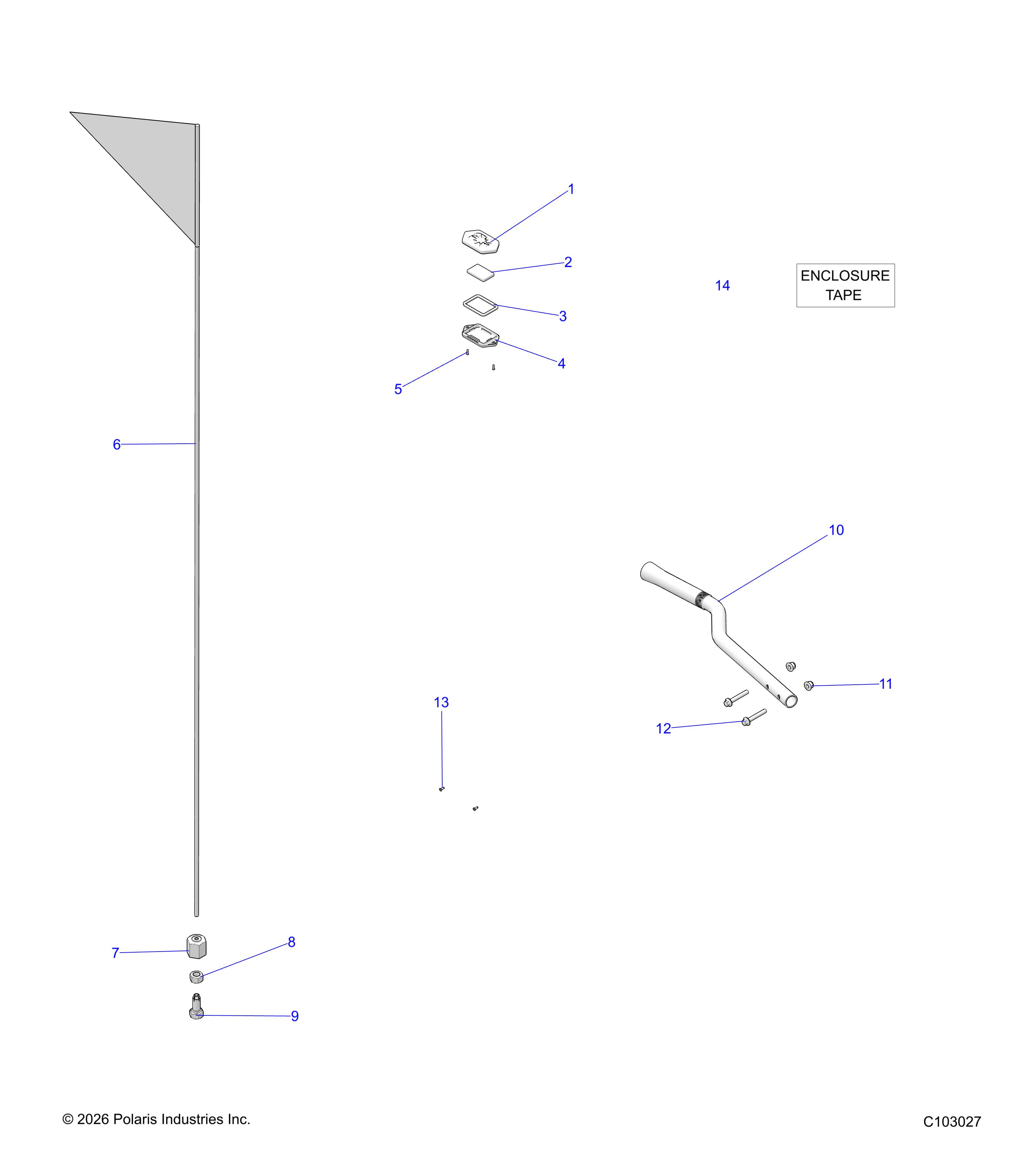 BODY, FLAG, BEACON AND PASS HANDLE