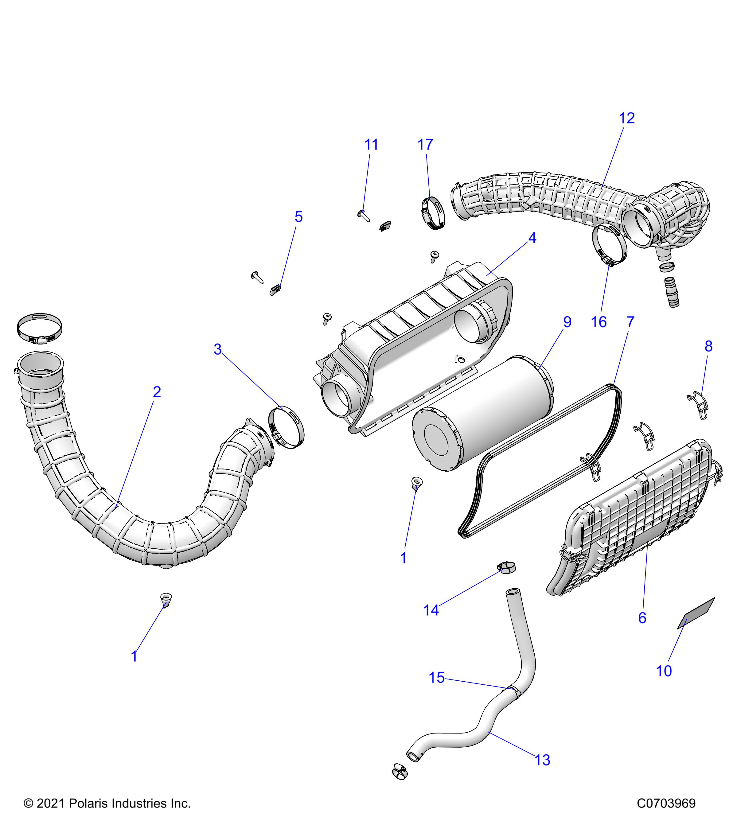 Part Number : 1244610 ASM-HOSE AIRBOX IN