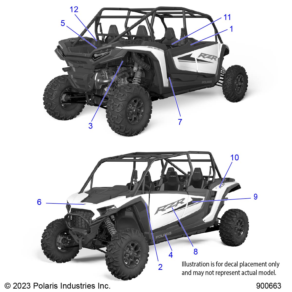 Part Number : 7196462 DECAL-POLARIS TITANIUM