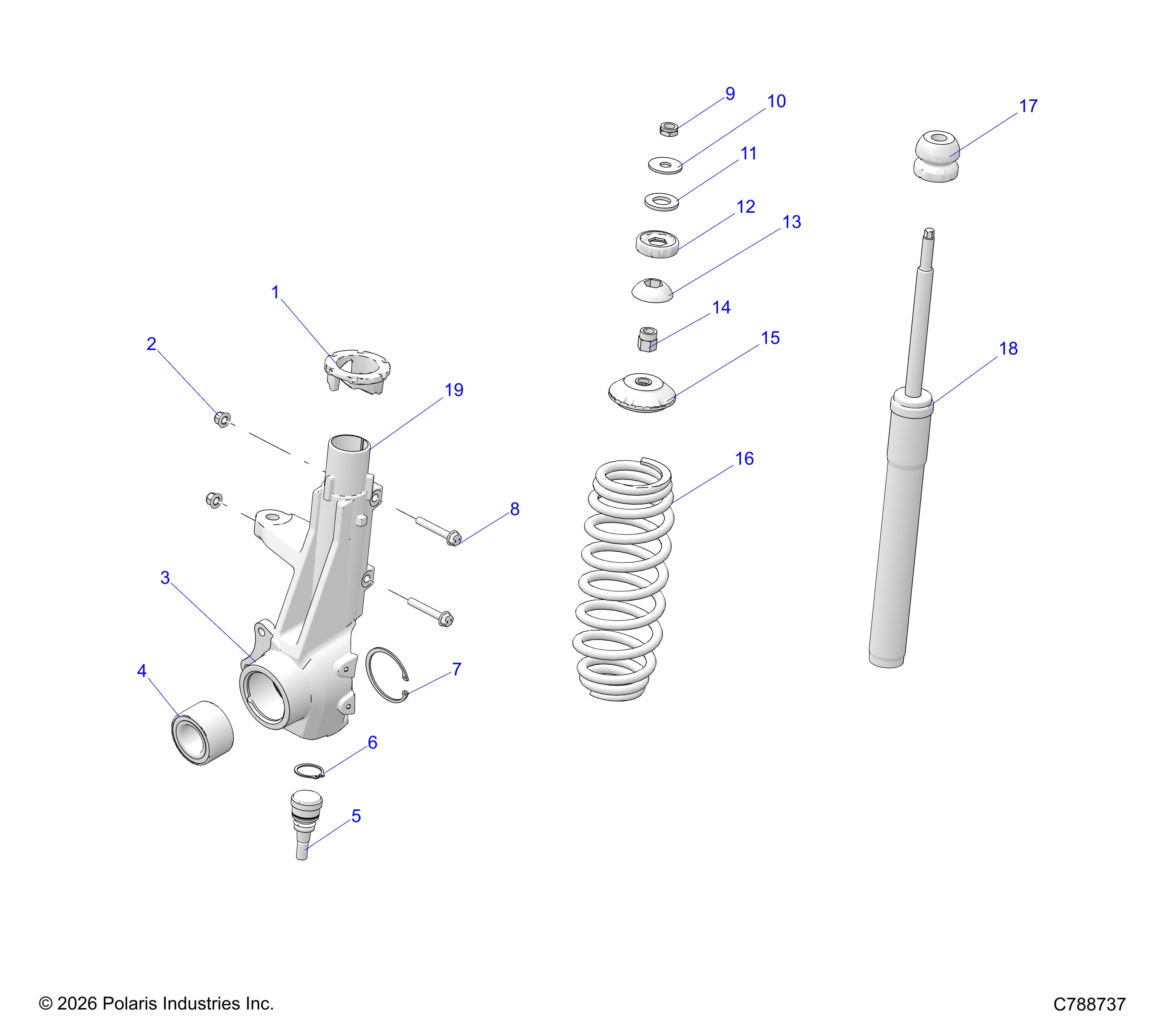 SUSPENSION, FRONT STRUT