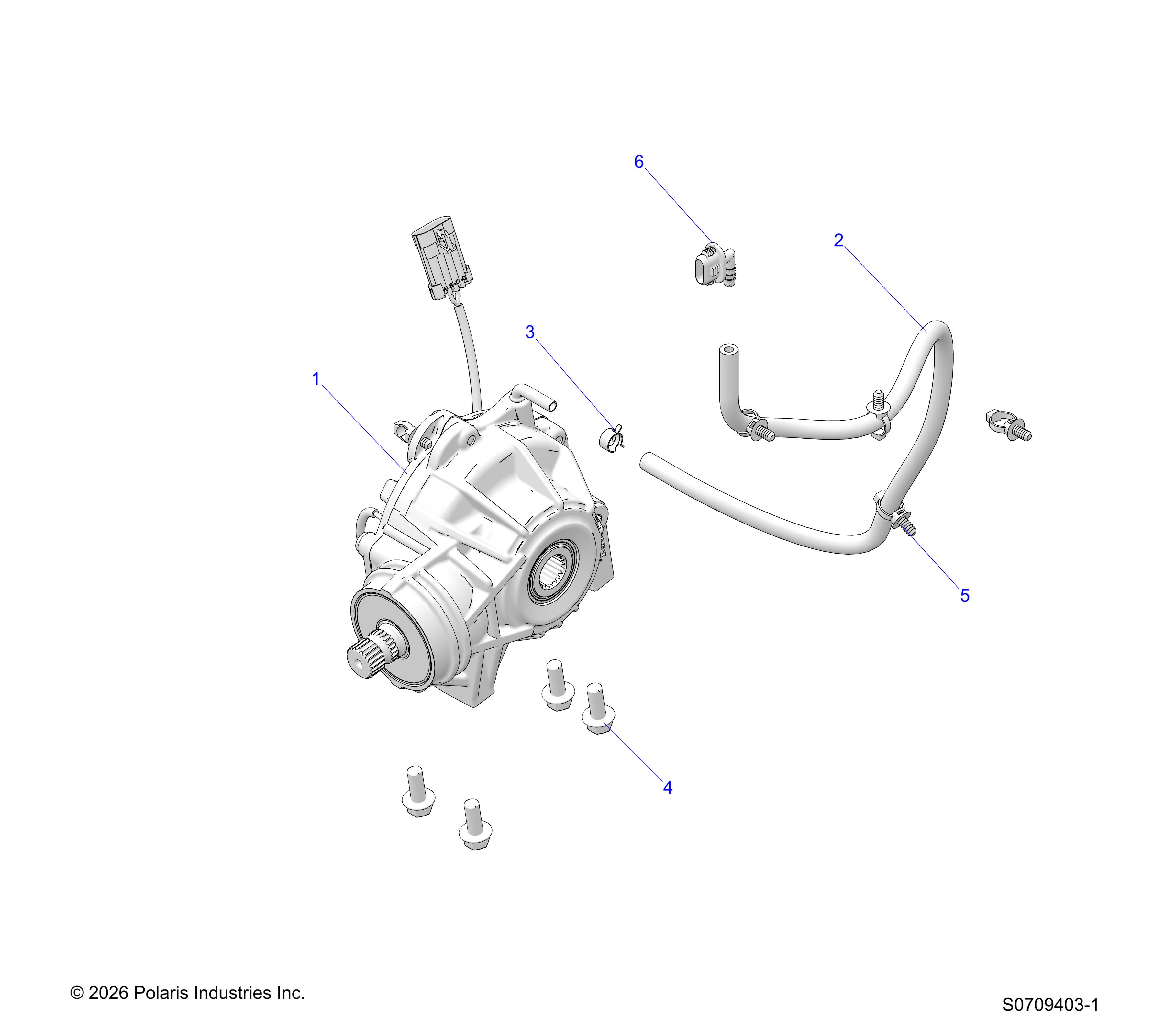 DRIVE TRAIN, FRONT GEARCASE MOUNTING