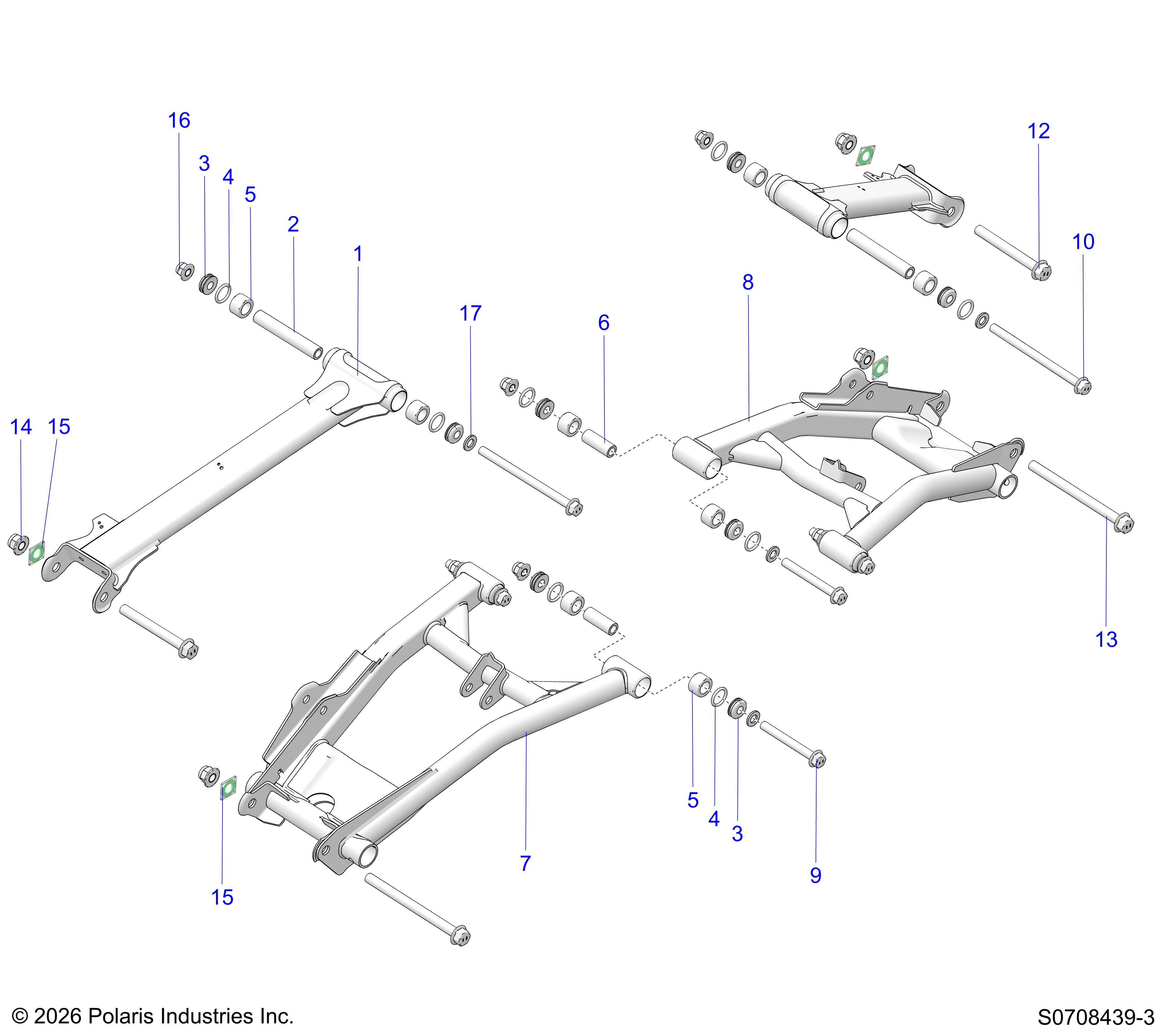 SUSPENSION, REAR CONTROL ARMS