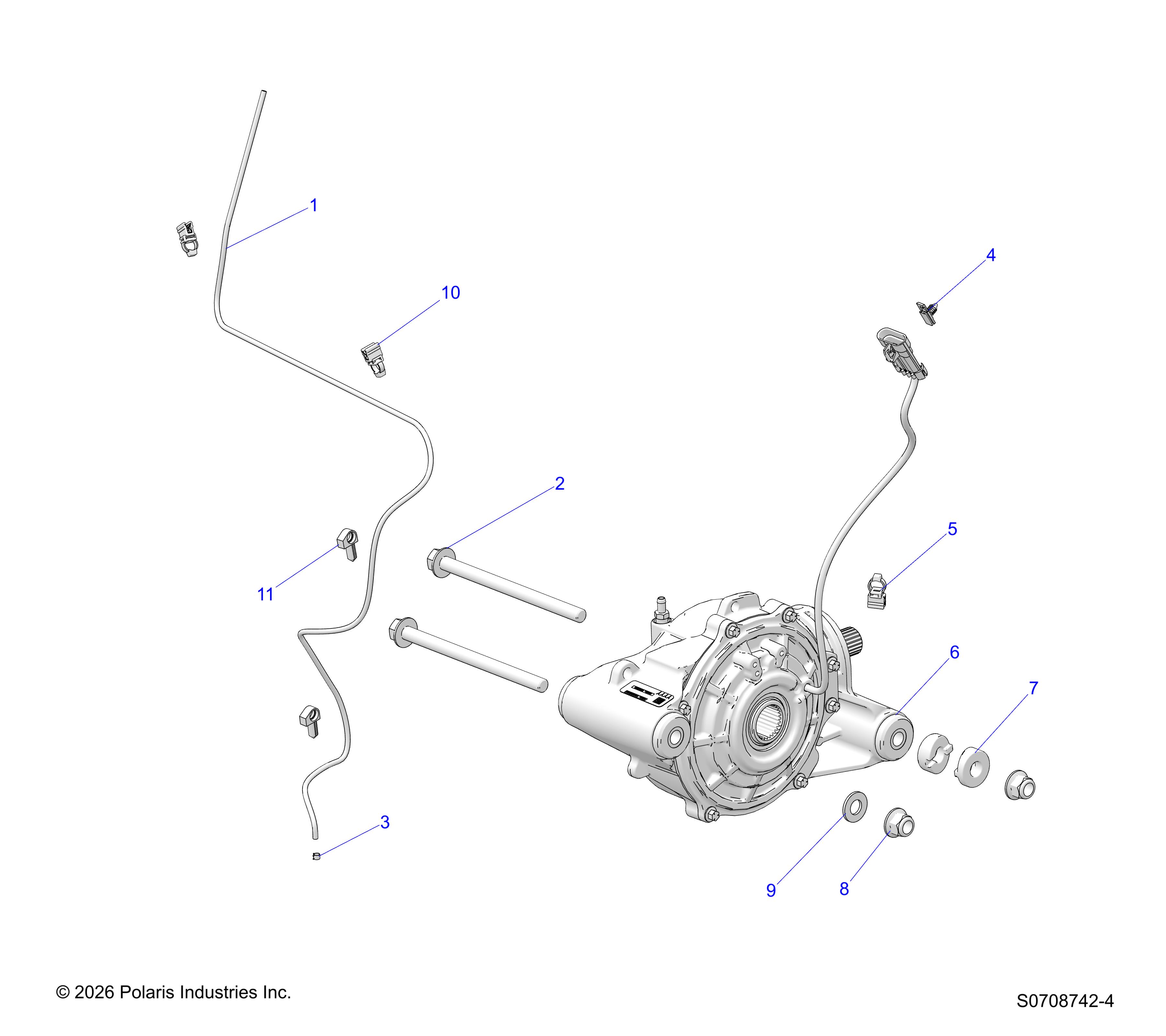 DRIVE TRAIN, FRONT GEARCASE MOUNTING