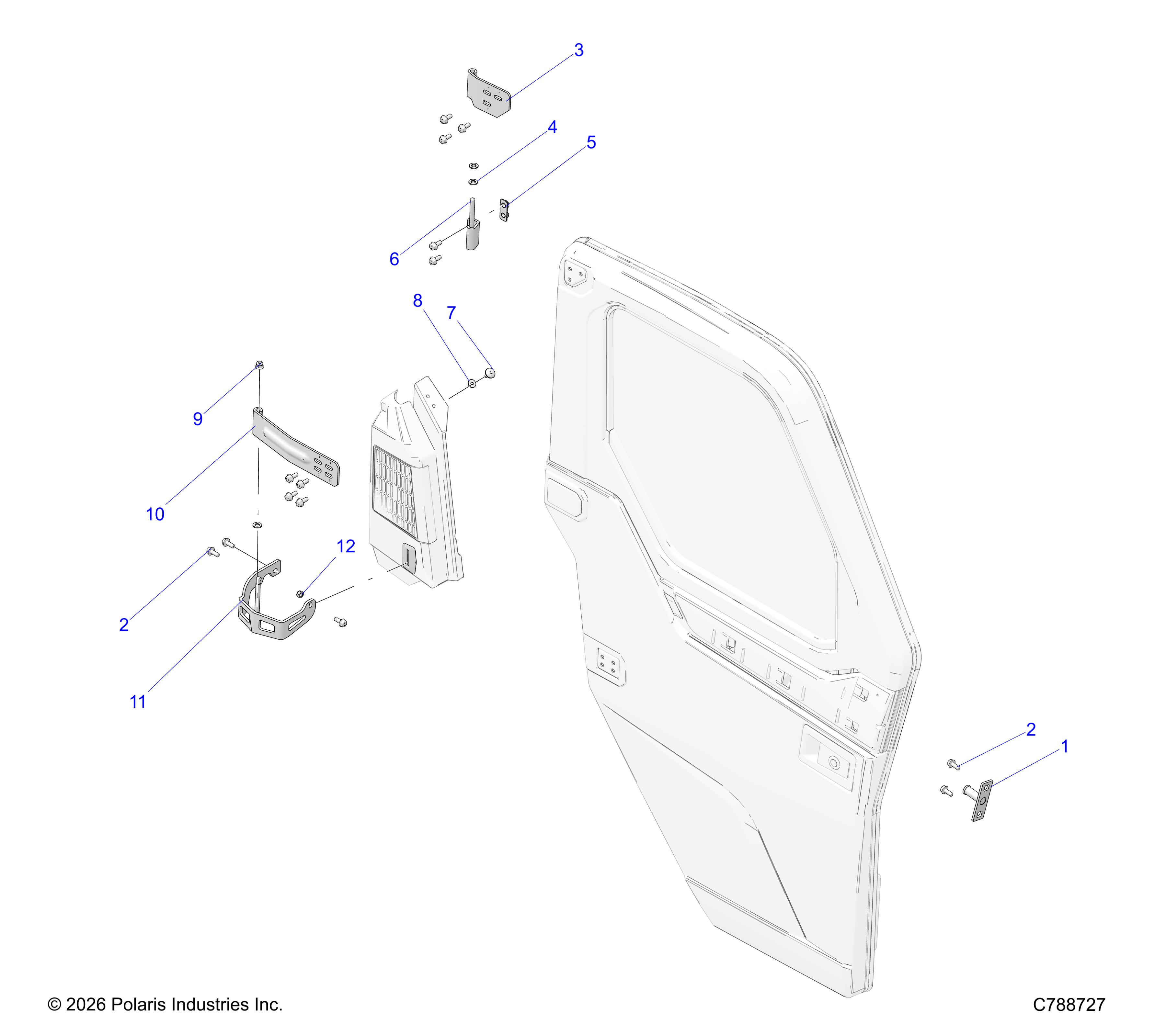 BODY, DOOR MOUNTING