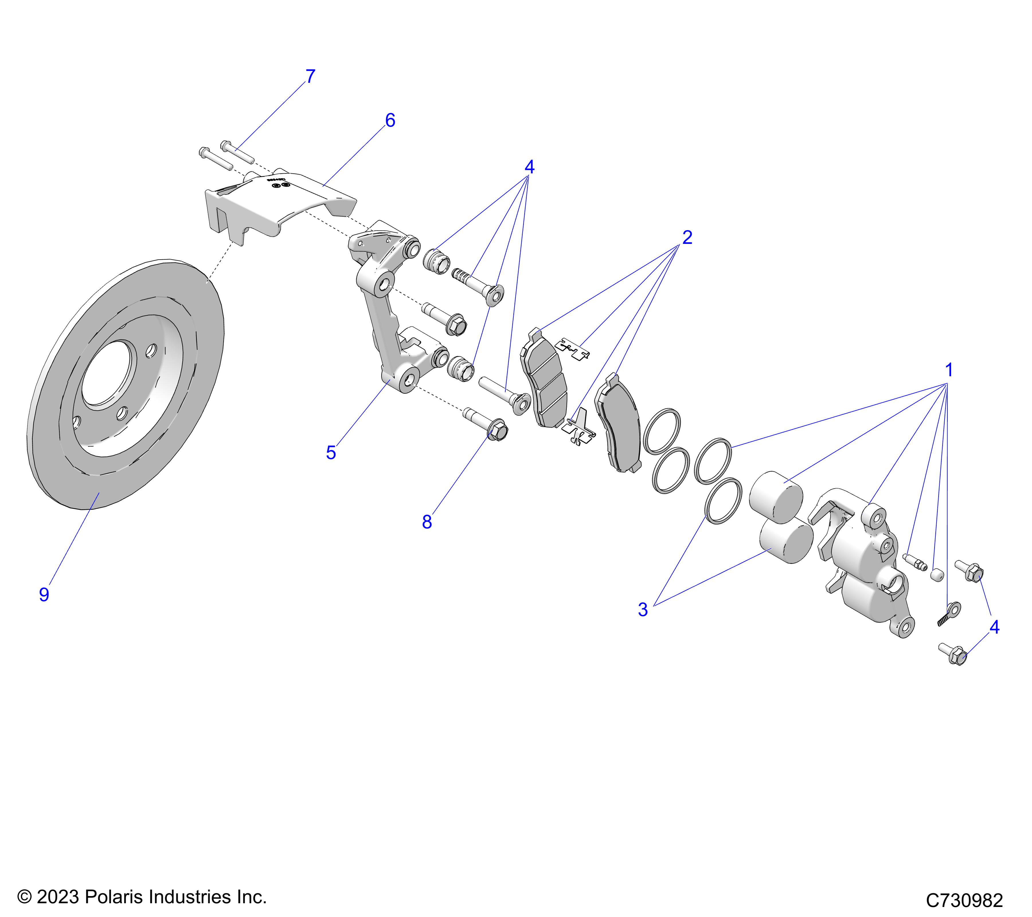 Part Number : 1914426 ASM-BRK-CAL-FRONT RH