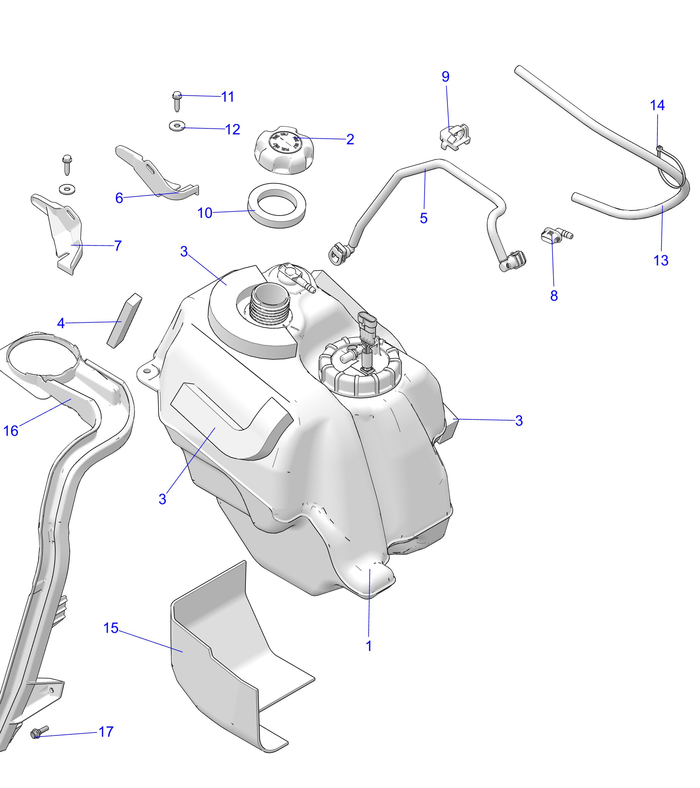 FUEL SYSTEM, FUEL TANK ASM.