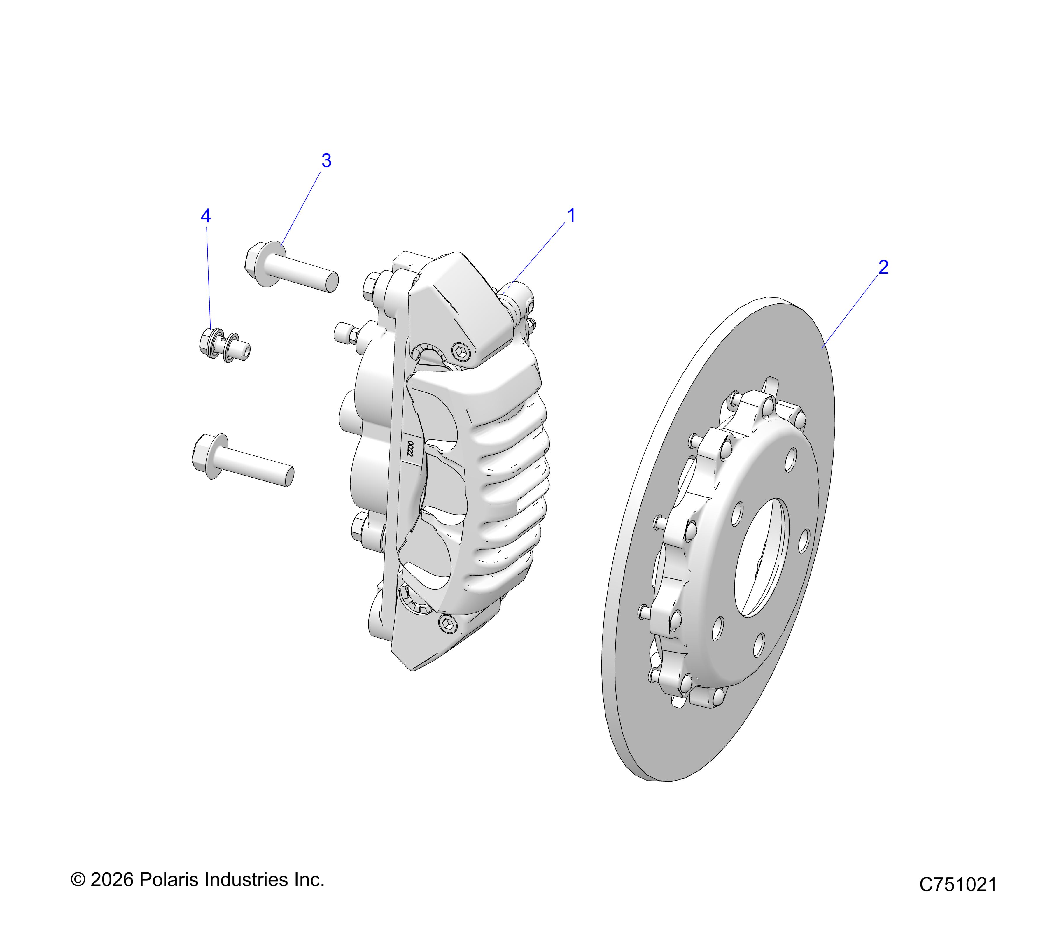 BRAKES, CALIPER, FRONT