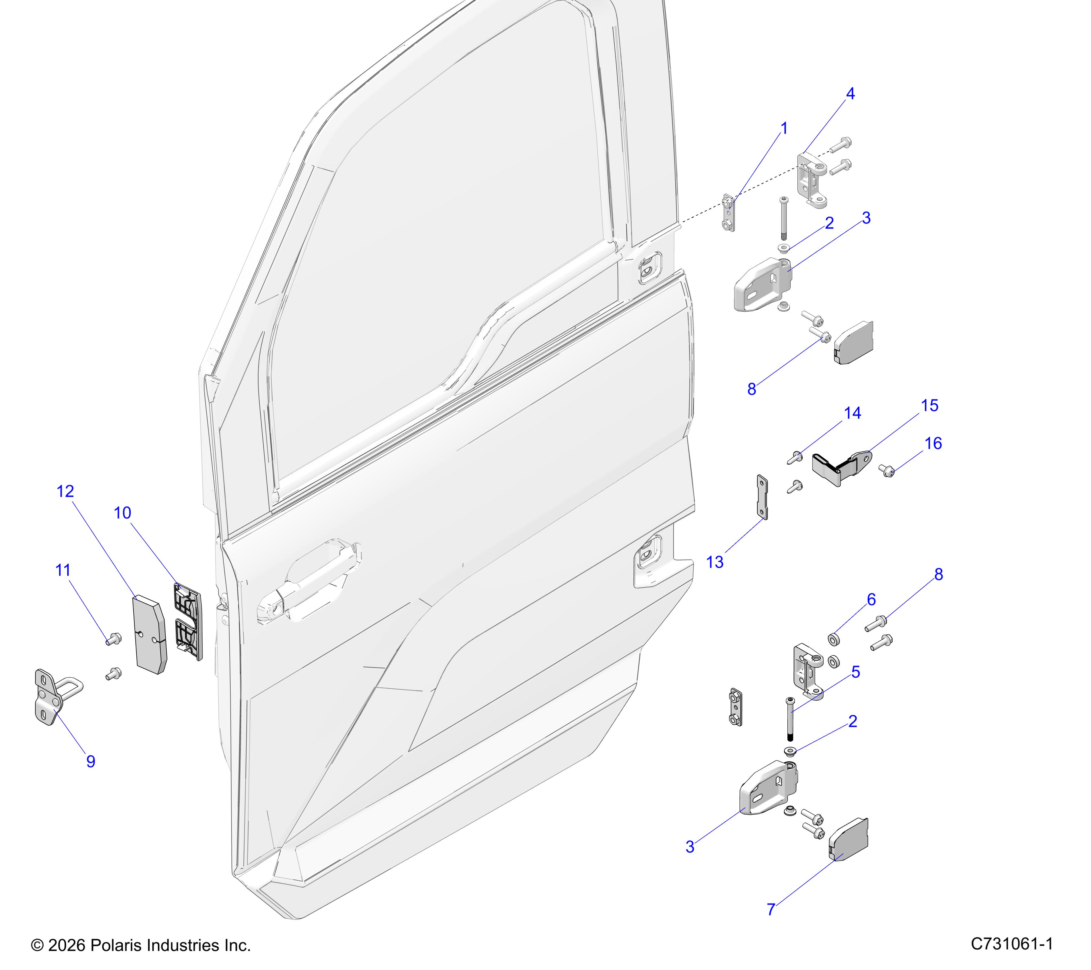 BODY, DOOR MOUNTING, FRONT
