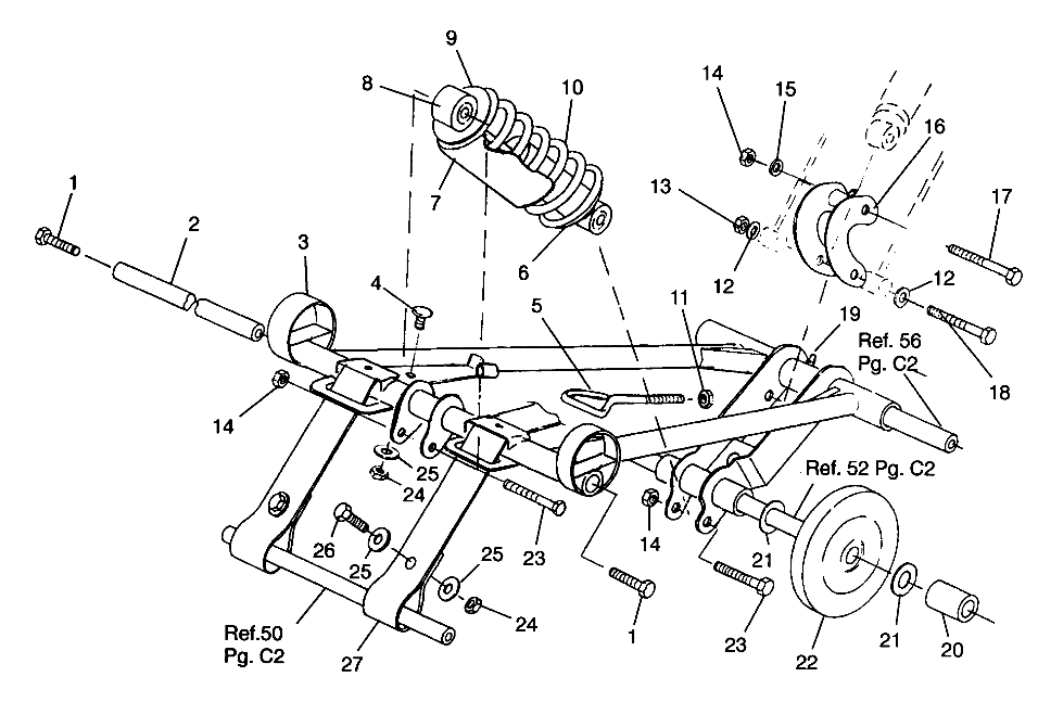 1996 indy trail track and suspension question | Hardcore Sledder