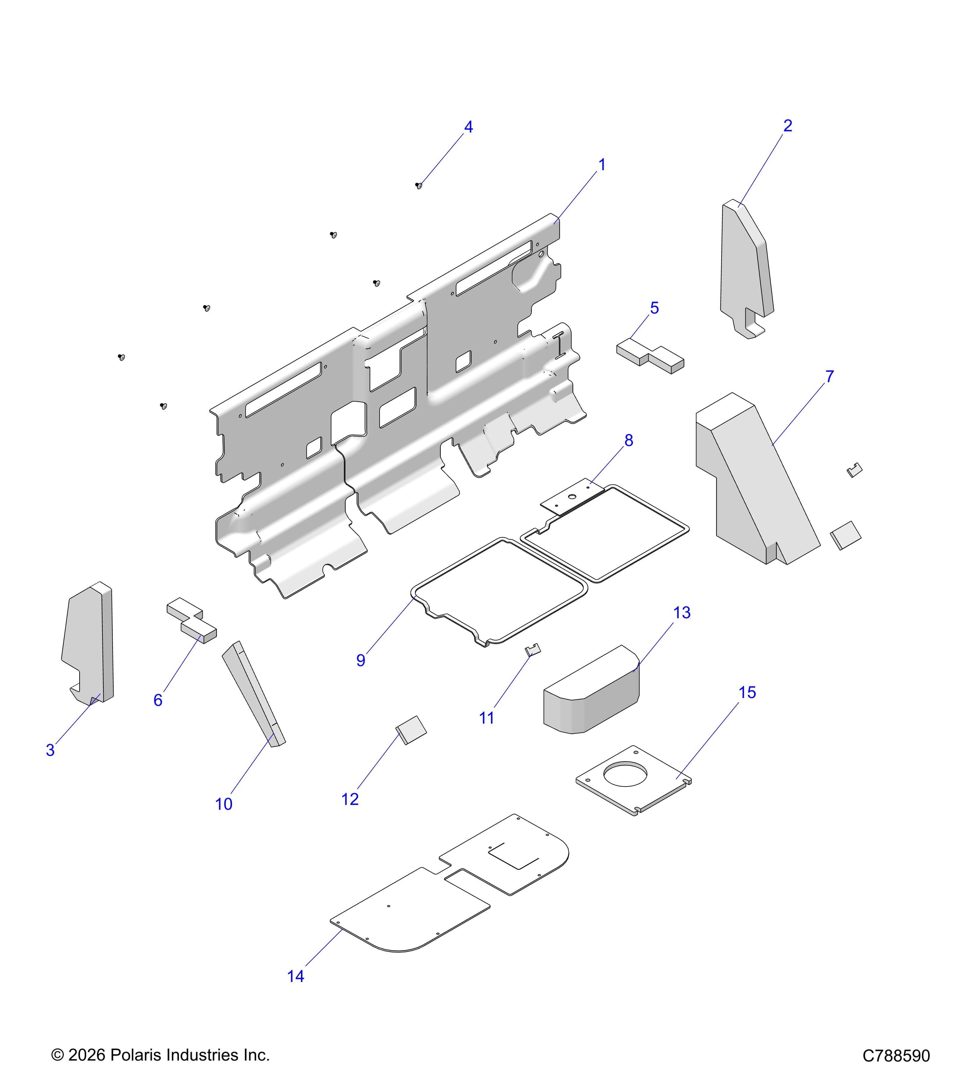 BODY, CAB FOAM & REAR PANEL