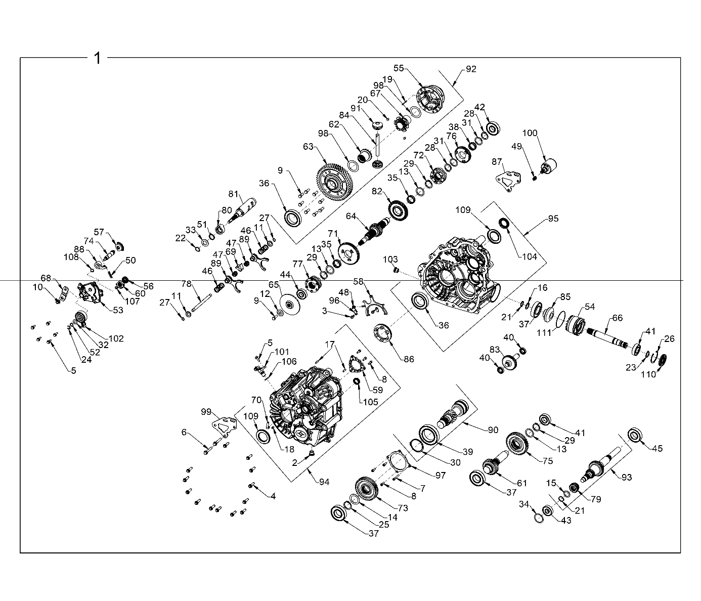 Foto diagrama Polaris que contem a peça 1337318