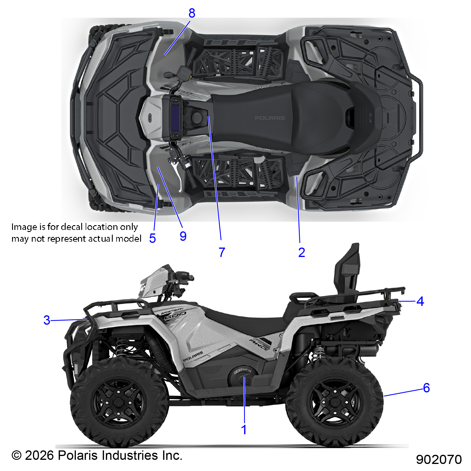 BODY, DECALS, STANDARD