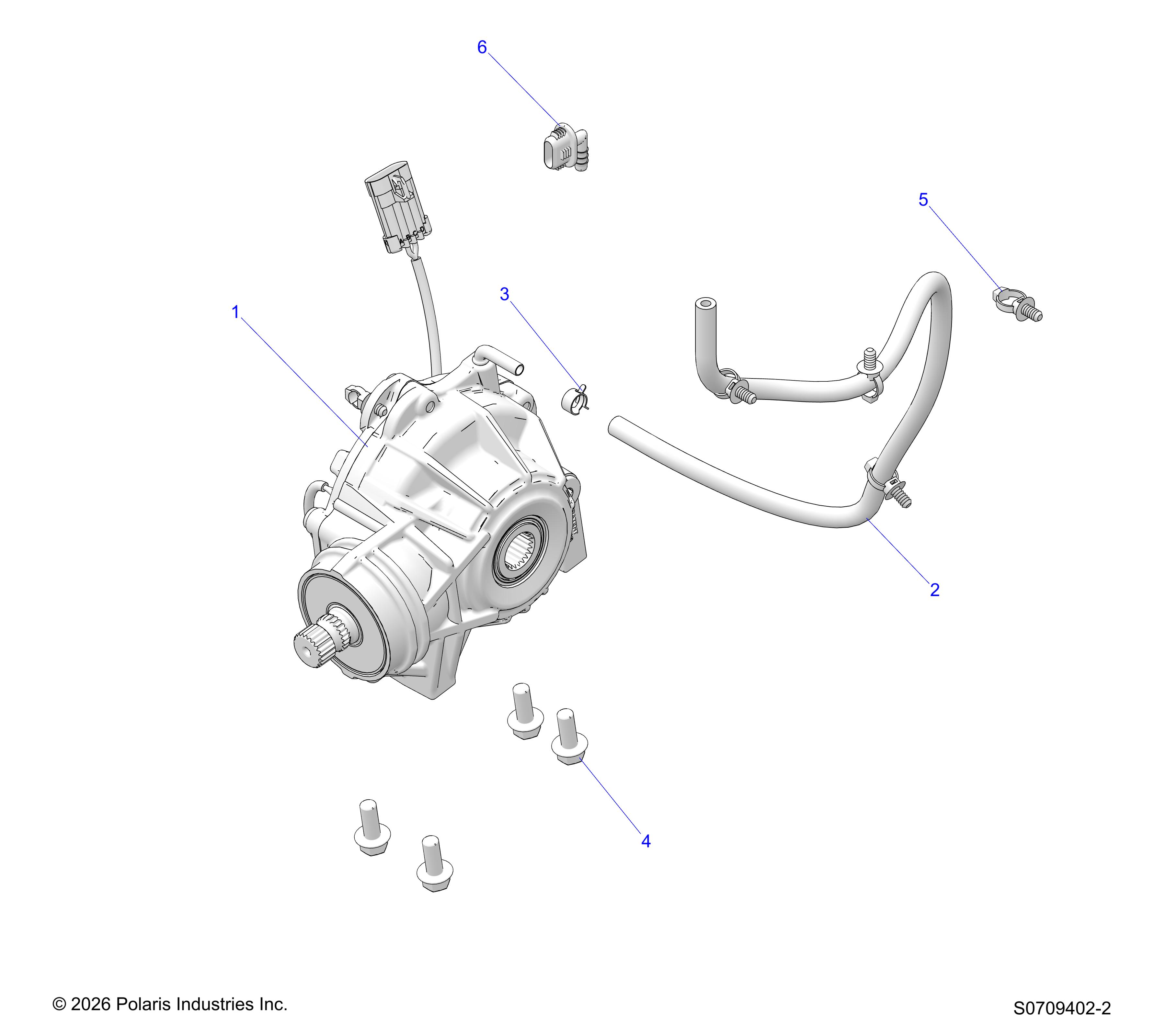DRIVE TRAIN, FRONT GEARCASE MOUNTING