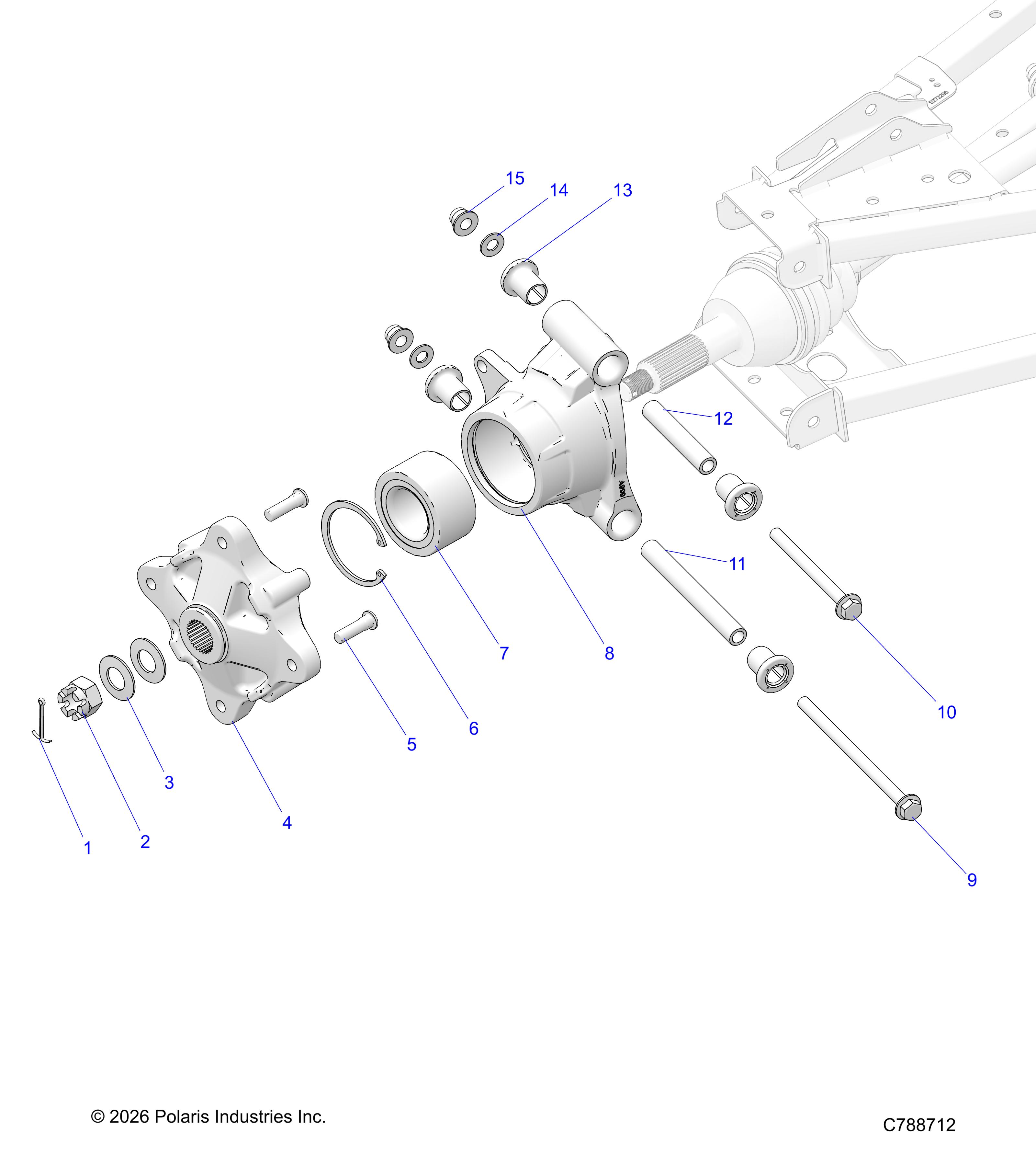 SUSPENSION, REAR HUB