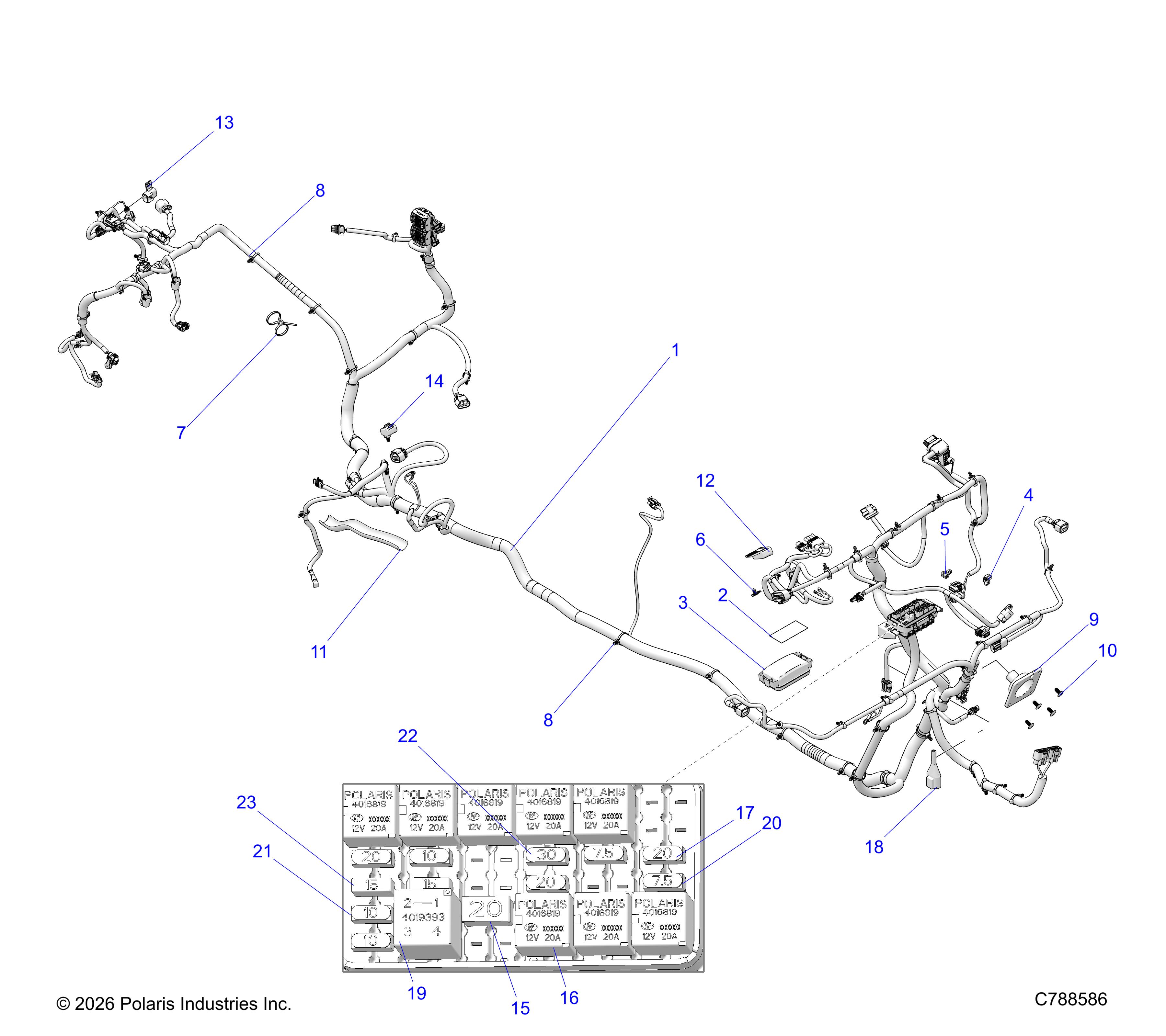 ELECTRICAL, HARNESS, CHASSIS